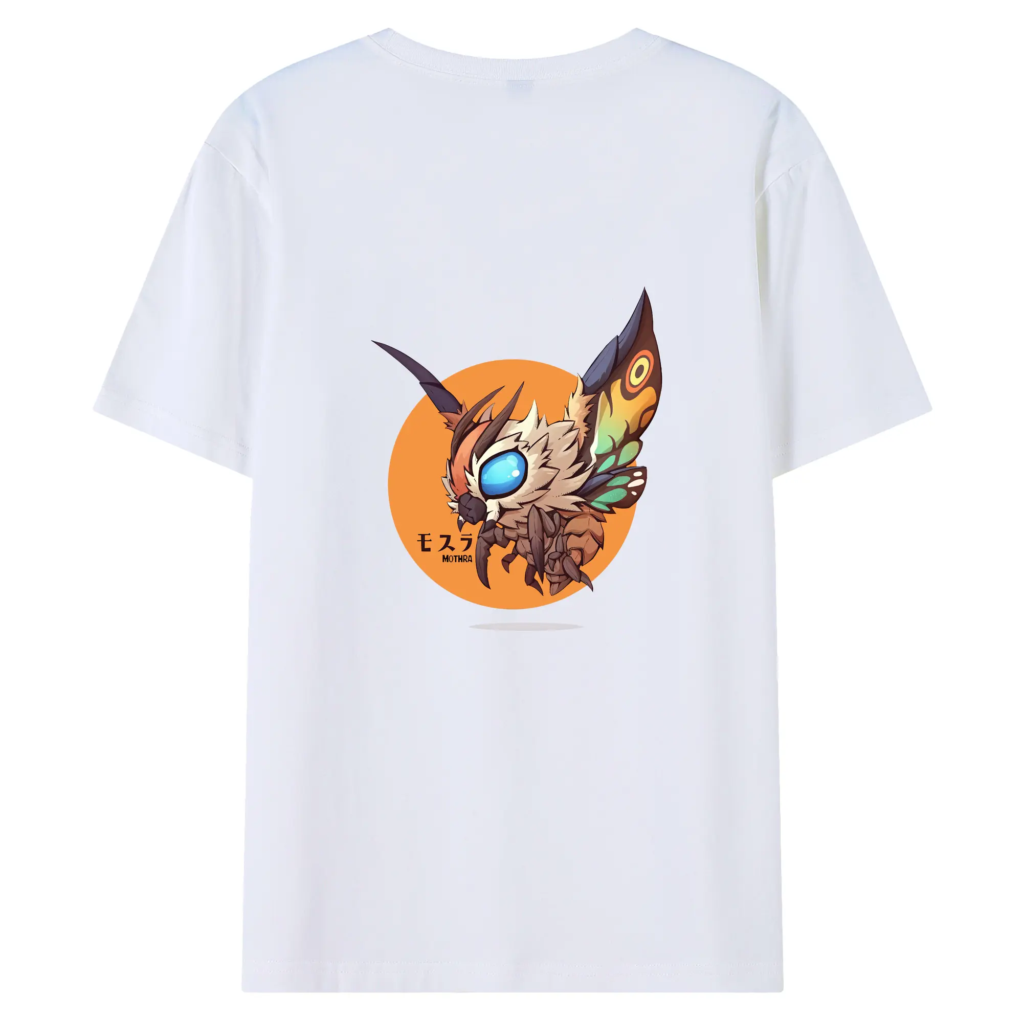 ゴジラ グッズ,モスラ - 綿100％ 半袖Tシャツ ・ バックプリント ・ 快適 通気性 ・ 日常使い 散歩 スポーツ用