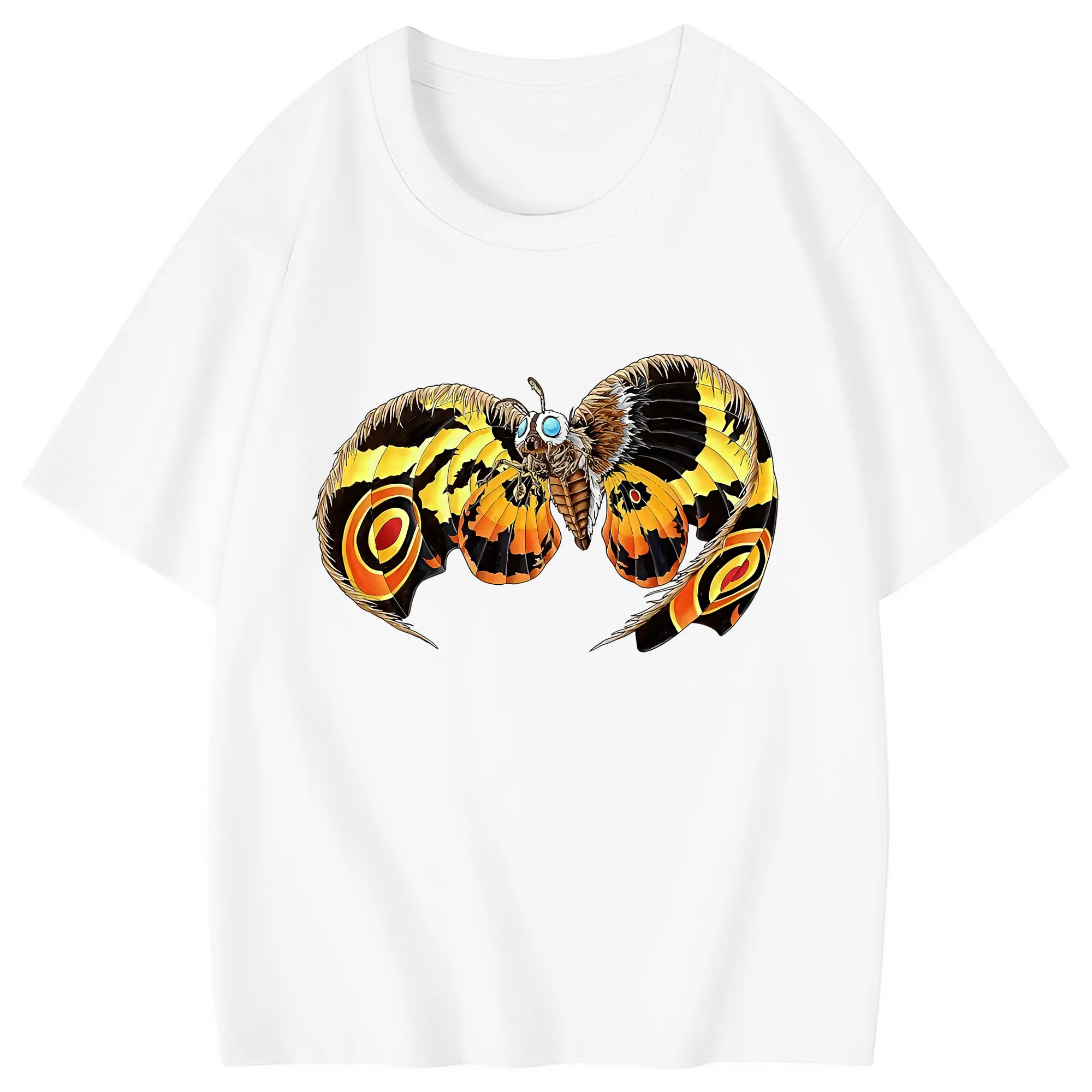 ゴジラ グッズ,モスラ - 綿100％ キッズTシャツ ・ フロントプリント ・ 快適 通気性 ・ スポーツ カジュアル 散歩用