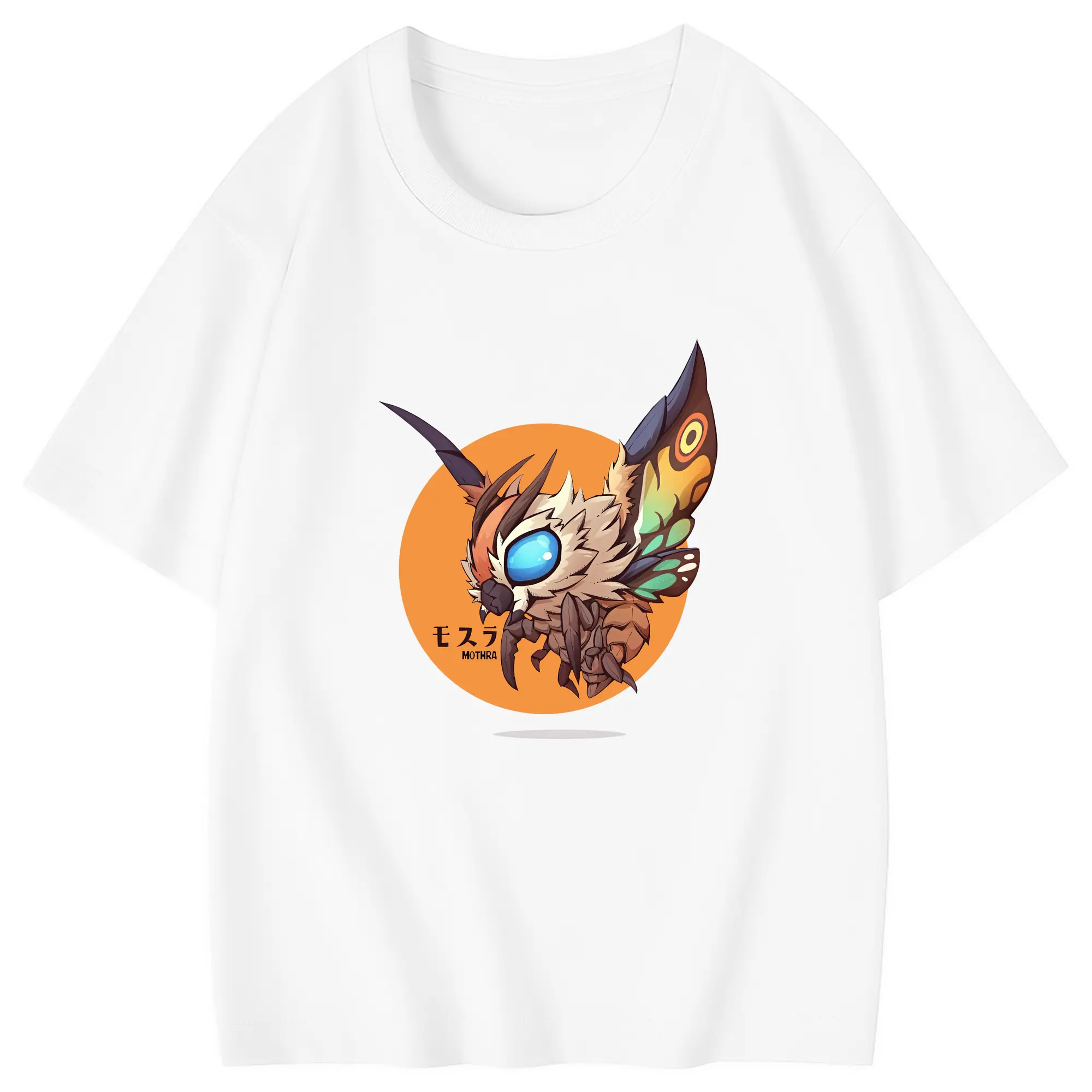 ゴジラ グッズ,モスラ - 綿100％ キッズTシャツ ・ フロントプリント ・ 快適 通気性 ・ スポーツ カジュアル 散歩用