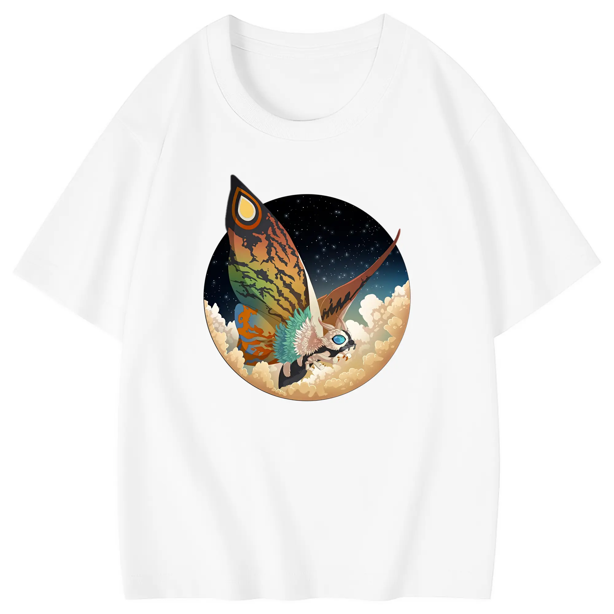 ゴジラ グッズ,モスラ - 綿100％ キッズTシャツ ・ フロントプリント ・ 快適 通気性 ・ スポーツ カジュアル 散歩用