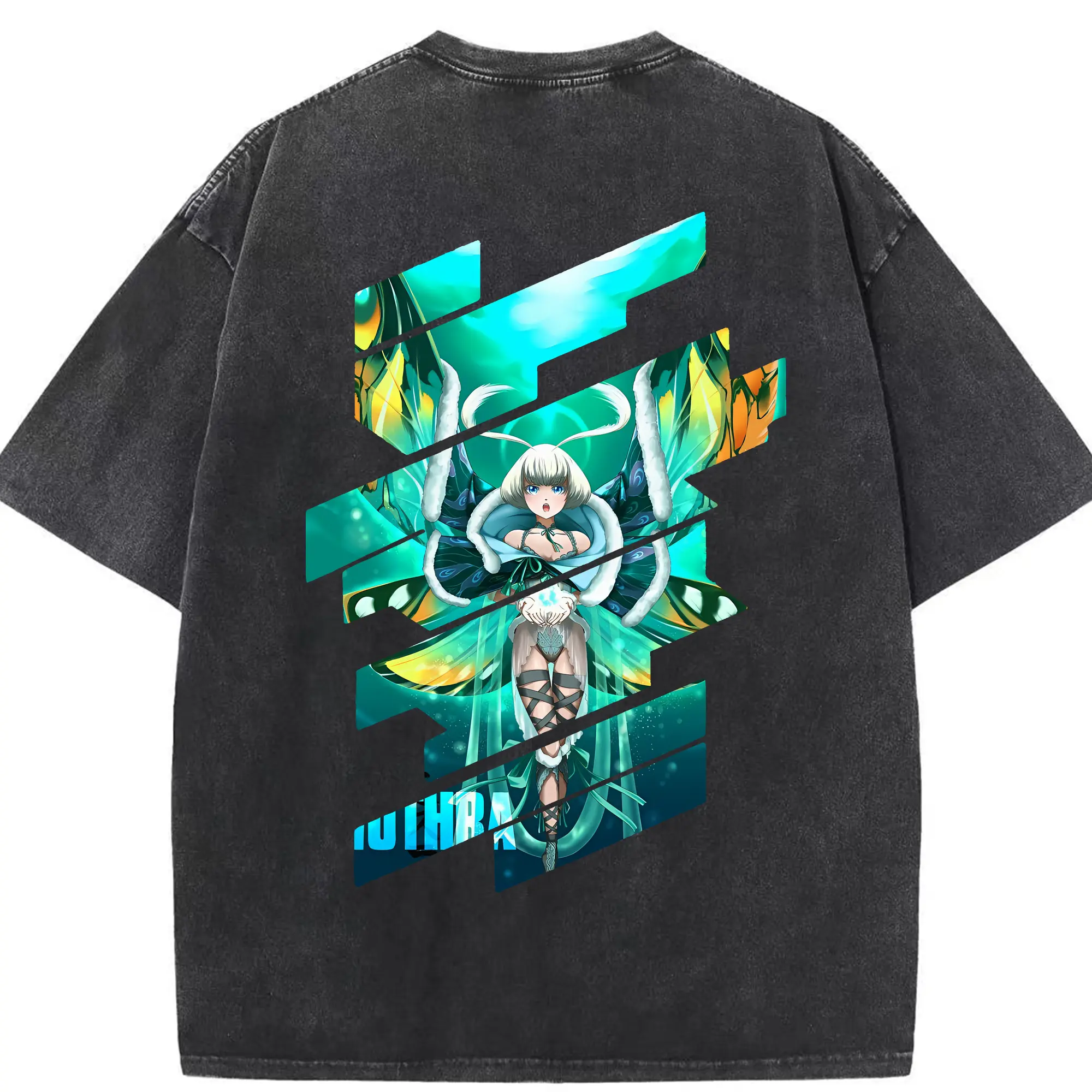 ゴジラ グッズ,モスラ - 綿100％ ヴィンテージ風 半袖Tシャツ ・ 背面プリント ・ 柔らか肌触り ・ 通気性 快適 ・ スポーツ カジュアル 外出用