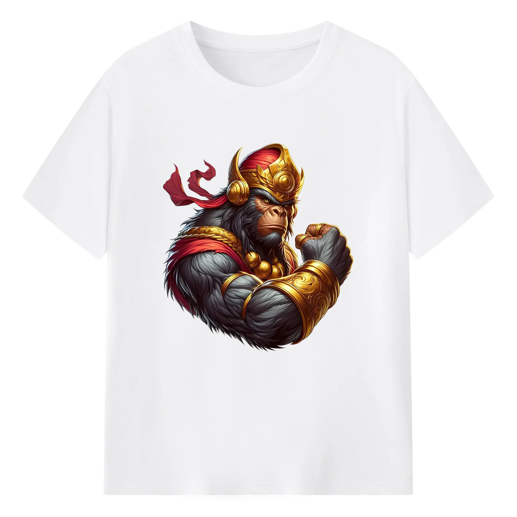 ゴジラ グッズ,キングコング - 綿100％ 半袖Tシャツ ・ フロントプリント ・ 快適 通気性 ・ 日常使い 散歩 スポーツ用