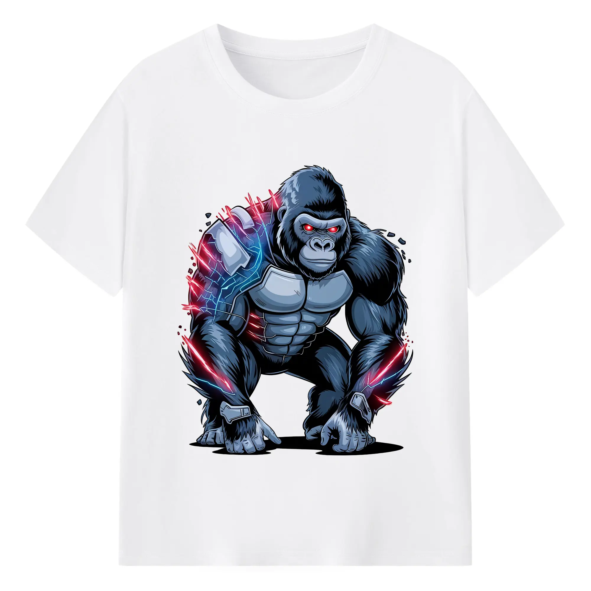 ゴジラ グッズ,キングコング - 綿100％ 半袖Tシャツ ・ フロントプリント ・ 快適 通気性 ・ 日常使い 散歩 スポーツ用