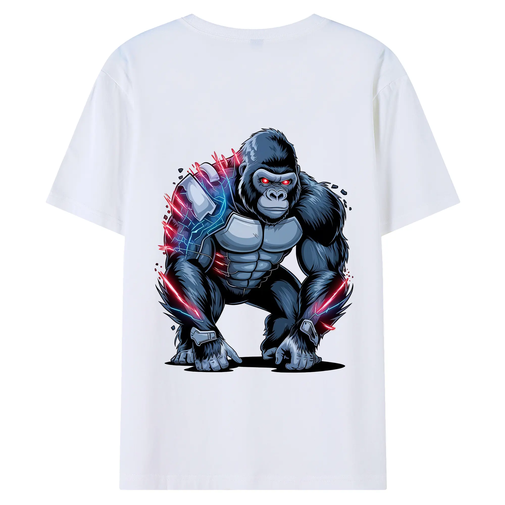 ゴジラ グッズ,キングコング - 綿100％ 半袖Tシャツ ・ バックプリント ・ 快適 通気性 ・ 日常使い 散歩 スポーツ用