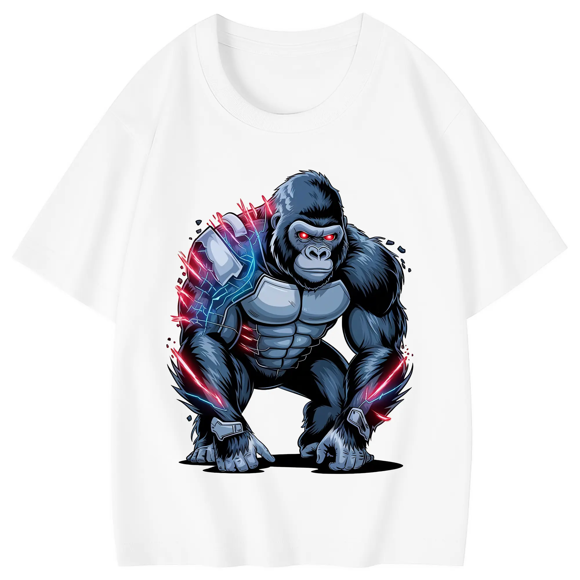 ゴジラ グッズ,キングコング - 綿100％ キッズTシャツ ・ フロントプリント ・ 快適 通気性 ・ スポーツ カジュアル 散歩用