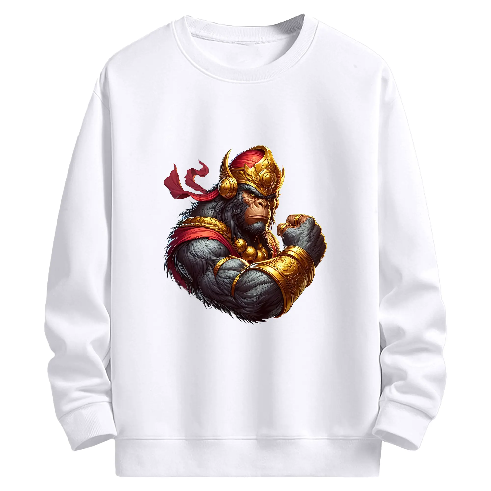 ゴジラ グッズ,キングコング - 高品質 クルーネック スウェット ・ コットン59％ ポリエステル41％ ・ ユニセックス 長袖 トレーナー ・ カジュアル デイリー スポーツ 散歩用