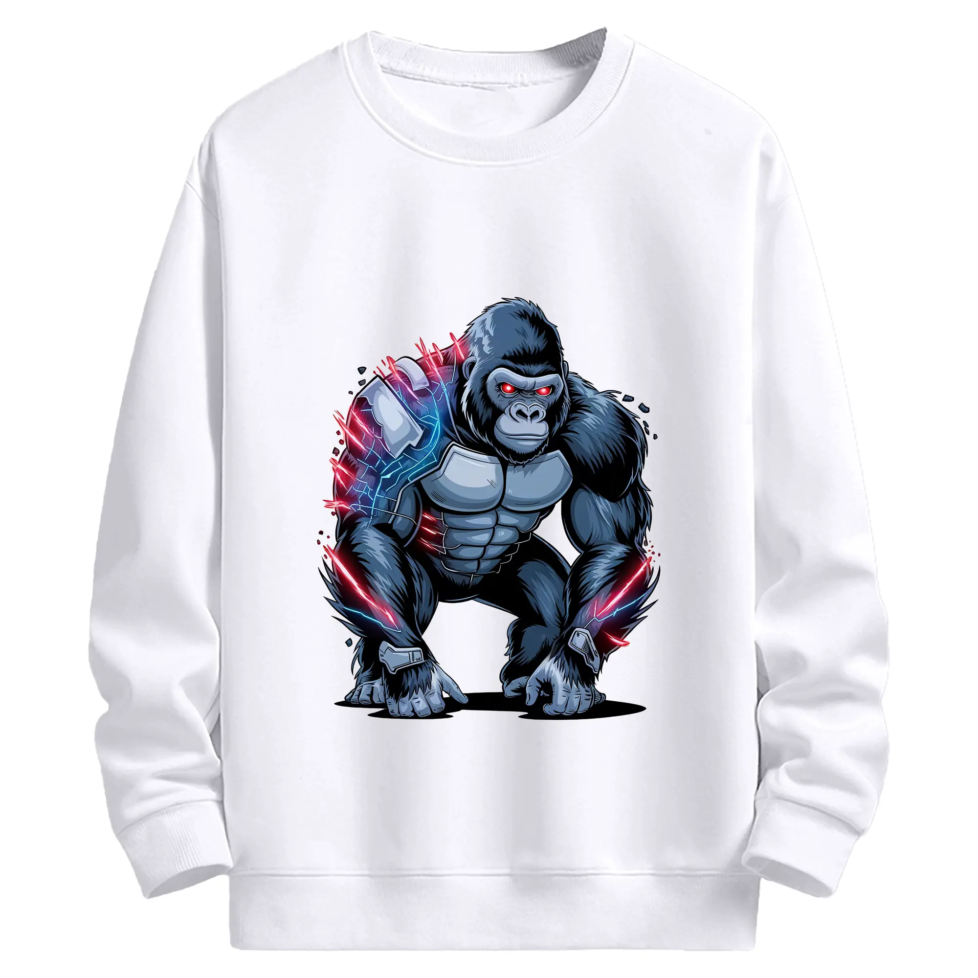 ゴジラ グッズ,キングコング - 高品質 クルーネック スウェット ・ コットン59％ ポリエステル41％ ・ ユニセックス 長袖 トレーナー ・ カジュアル デイリー スポーツ 散歩用