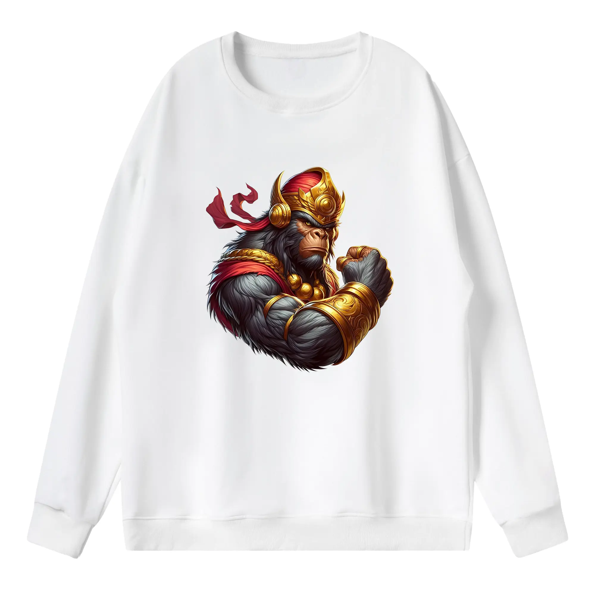 ゴジラ グッズ,キングコング - 薄手 クルーネック スウェット 裏毛260g · ポリエステル 春秋向け カジュアル 男女兼用 · トレーナー デイリー スポーツ 散歩に最適