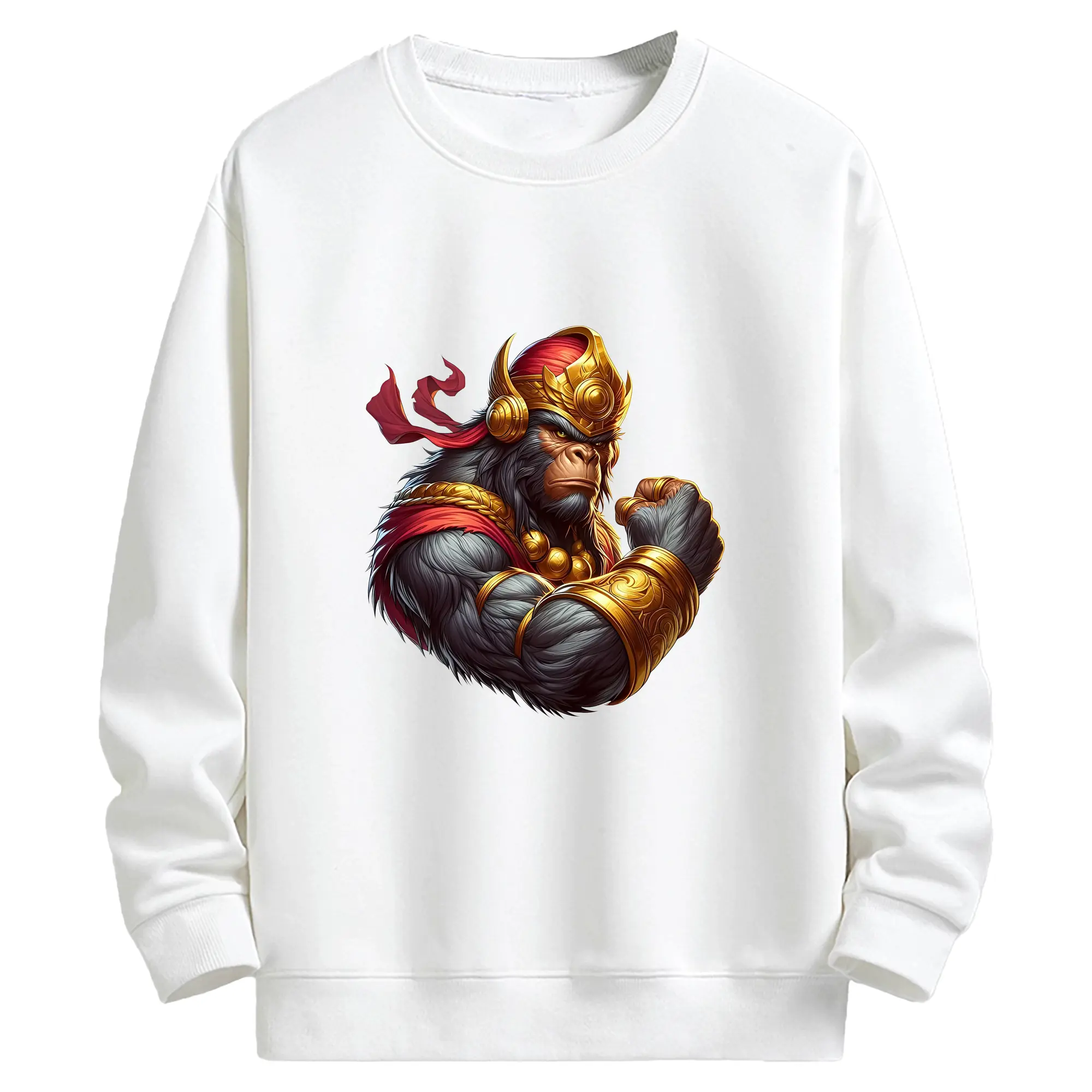 ゴジラ グッズ,キングコング - キッズ クルーネックスウェットシャツ ・ フロントプリント ・ 綿80％ ポリエステル20％ ・ 快適 通学 スポーツ 日常使い お散歩用