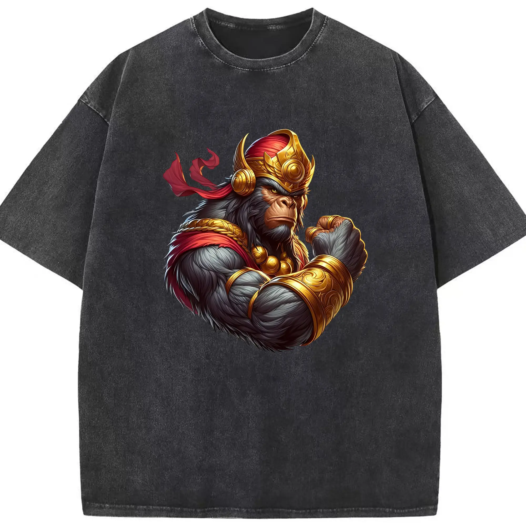 ゴジラ グッズ,キングコング - 綿100％ ヴィンテージ風 半袖Tシャツ ・ フロントプリント ・ 柔らか肌触り ・ 通気性 快適 ・ スポーツ カジュアル 外出用