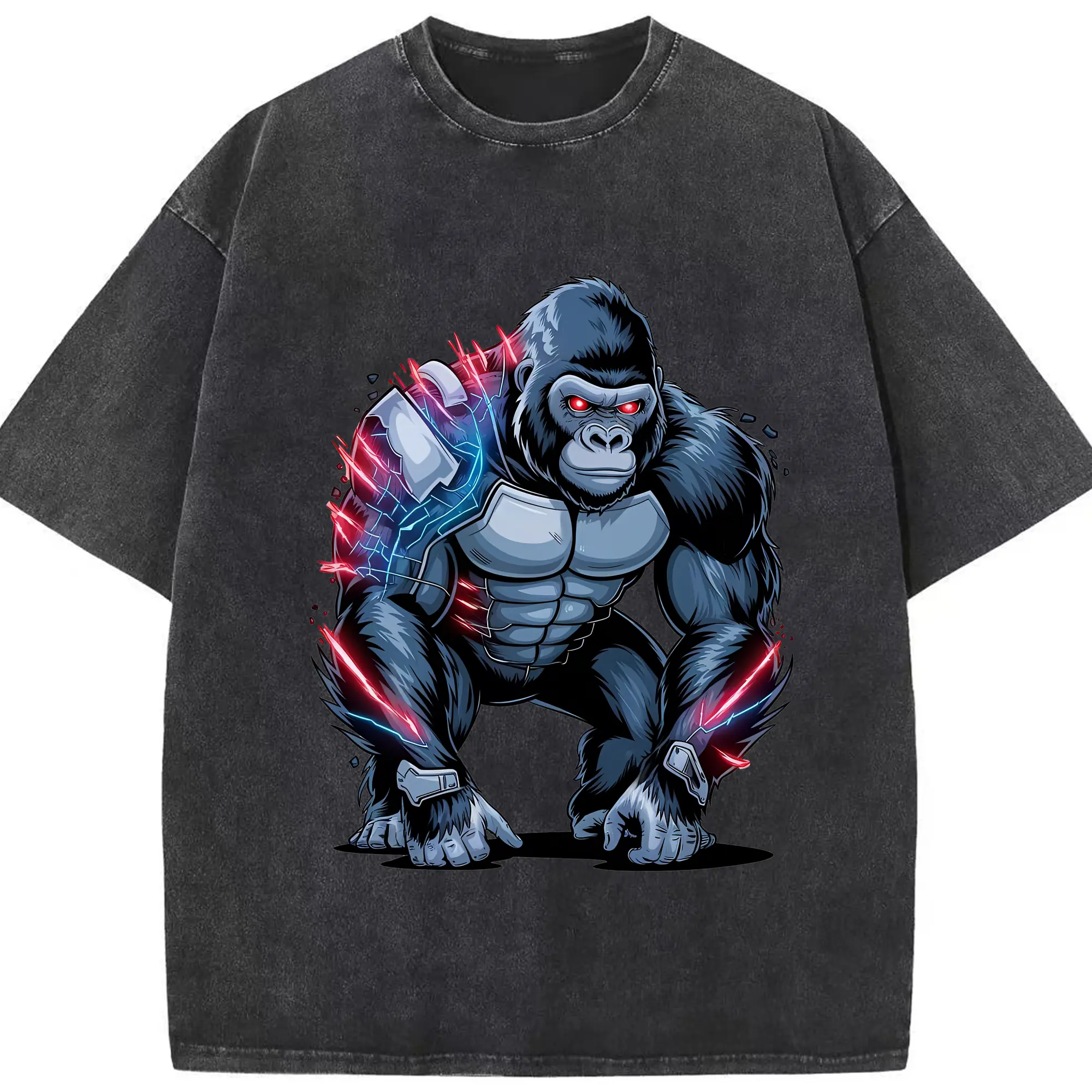 ゴジラ グッズ,キングコング - 綿100％ ヴィンテージ風 半袖Tシャツ ・ フロントプリント ・ 柔らか肌触り ・ 通気性 快適 ・ スポーツ カジュアル 外出用