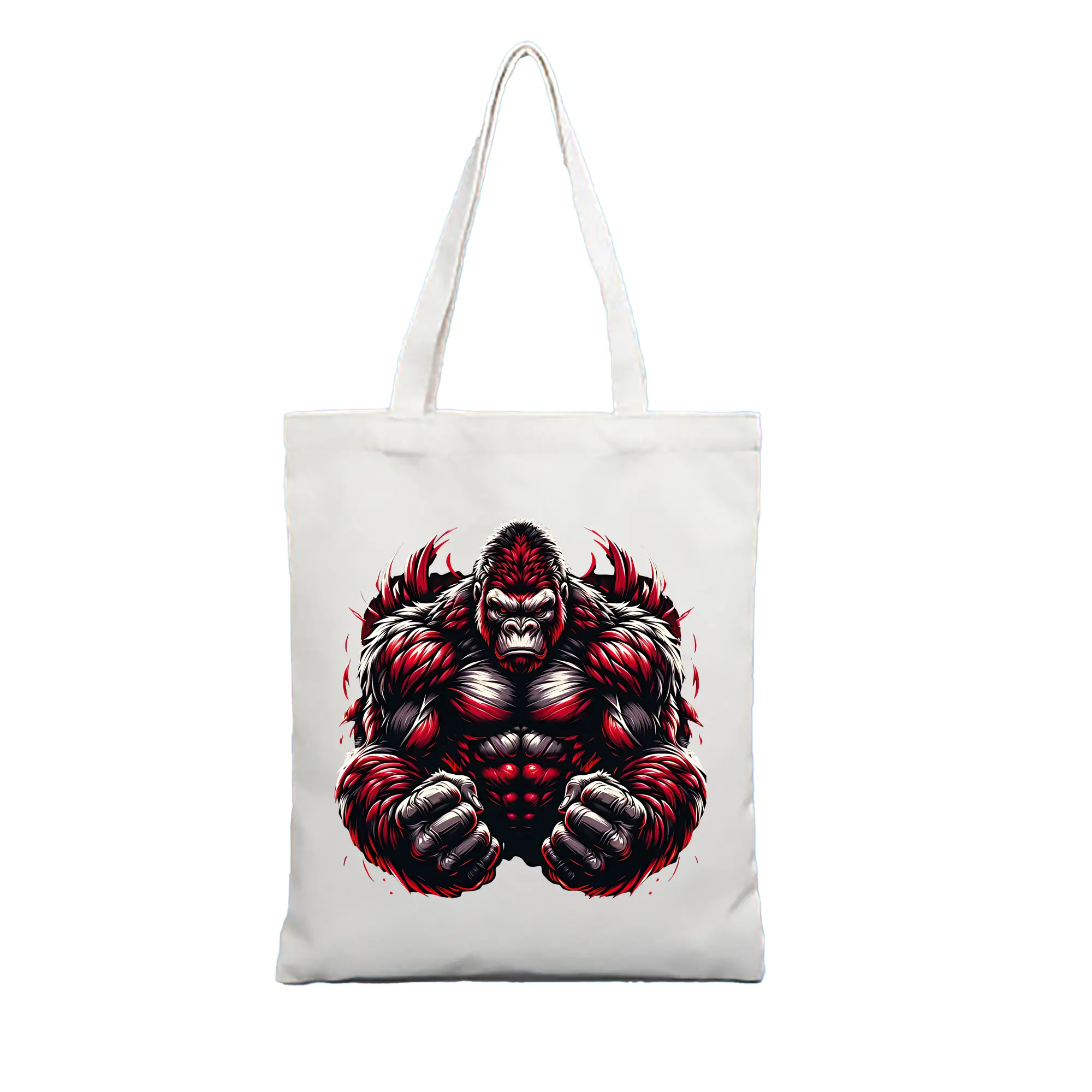 ゴジラ グッズ,キングコング - 縦型キャンバス手提げバッグ（トートバッグ） ・ キャンバス素材 ・ ショッピング用 ・ 軽量 丈夫 お手入れ簡単