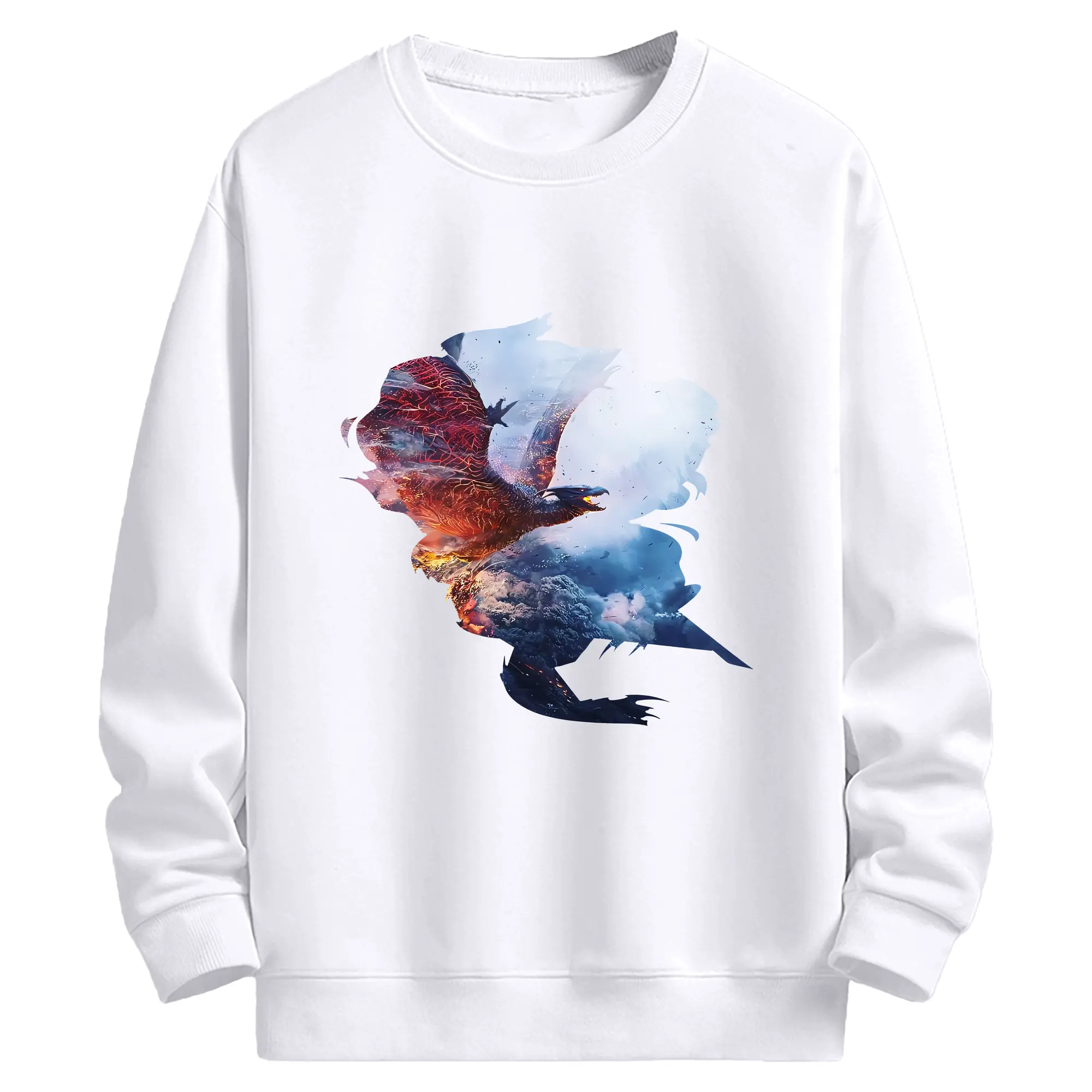 ゴジラ グッズ,ラドン - 高品質 クルーネック スウェット ・ コットン59％ ポリエステル41％ ・ ユニセックス 長袖 トレーナー ・ カジュアル デイリー スポーツ 散歩用