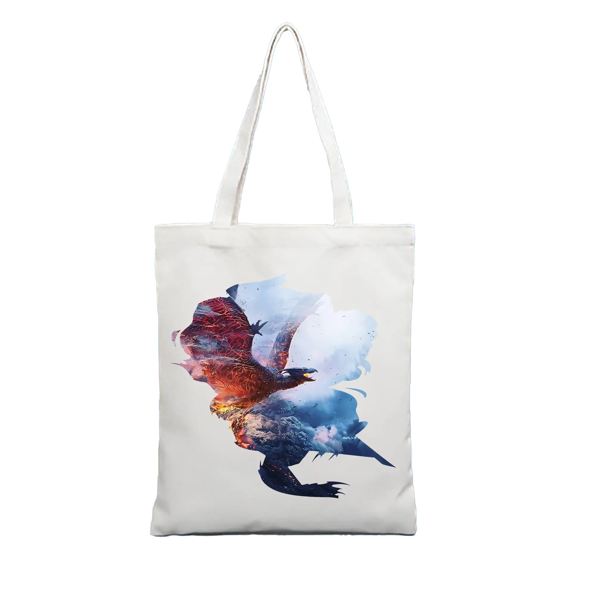 ゴジラ グッズ,ラドン - 縦型キャンバス手提げバッグ（トートバッグ） ・ キャンバス素材 ・ ショッピング用 ・ 軽量 丈夫 お手入れ簡単