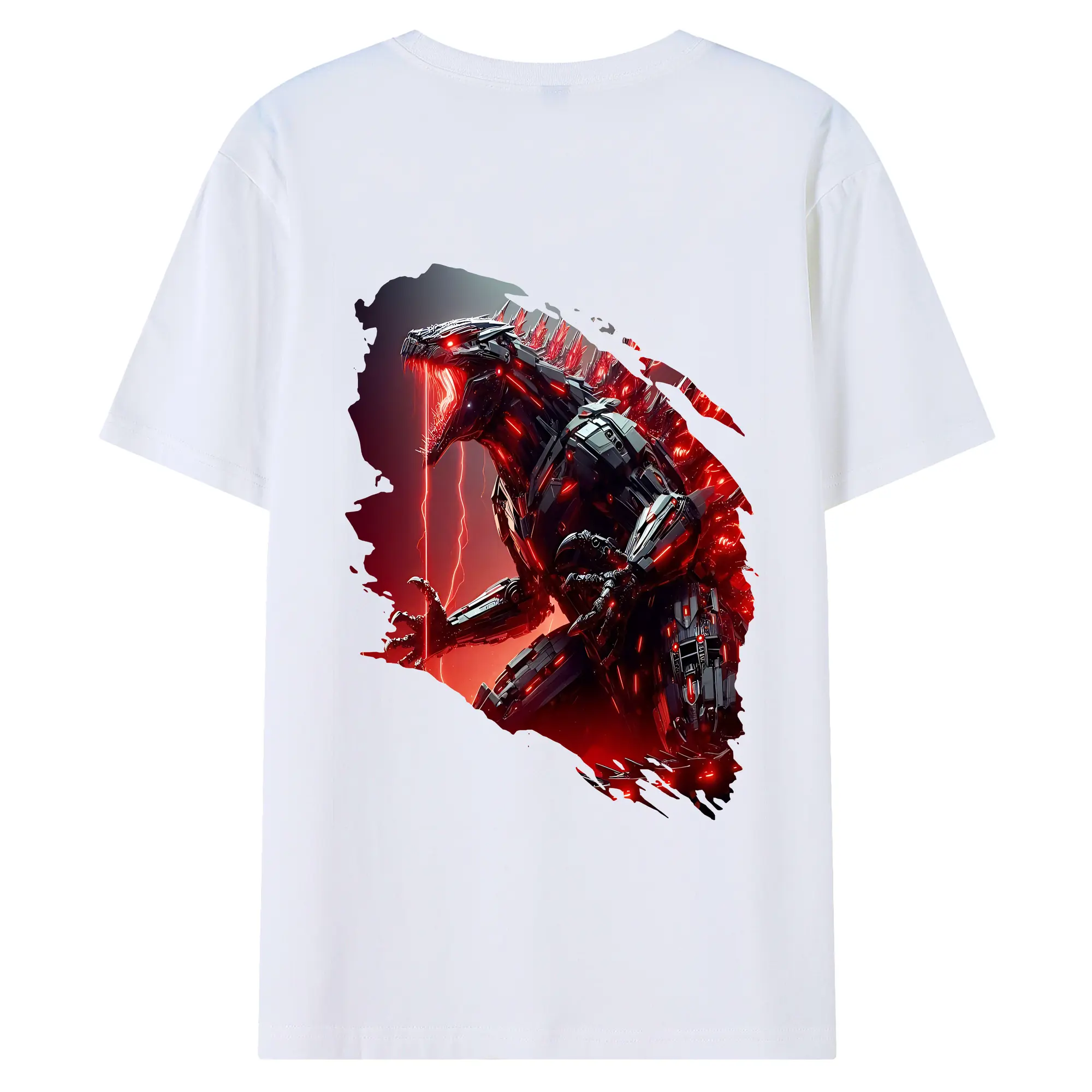 ゴジラ グッズ,メカゴジラ - 綿100％ 半袖Tシャツ ・ バックプリント ・ 快適 通気性 ・ 日常使い 散歩 スポーツ用