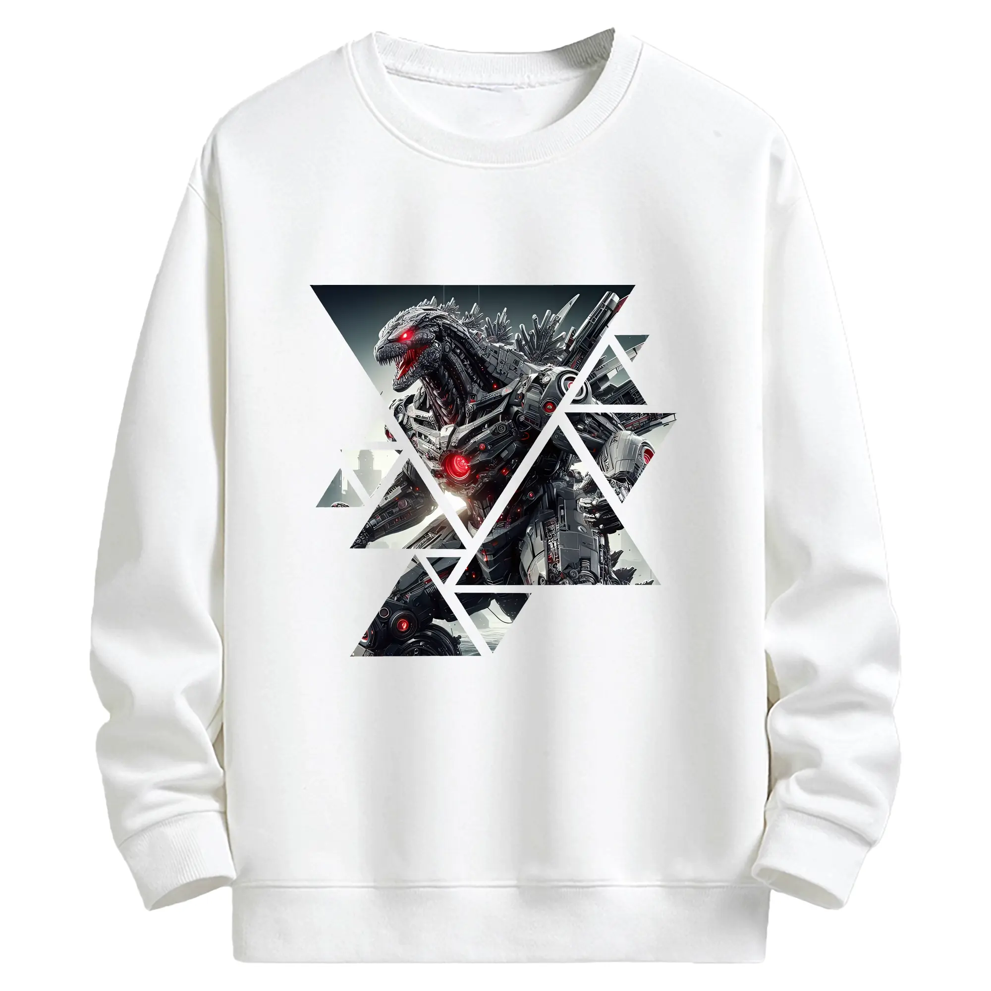 ゴジラ グッズ,メカゴジラ - キッズ クルーネックスウェットシャツ ・ フロントプリント ・ 綿80％ ポリエステル20％ ・ 快適 通学 スポーツ 日常使い お散歩用