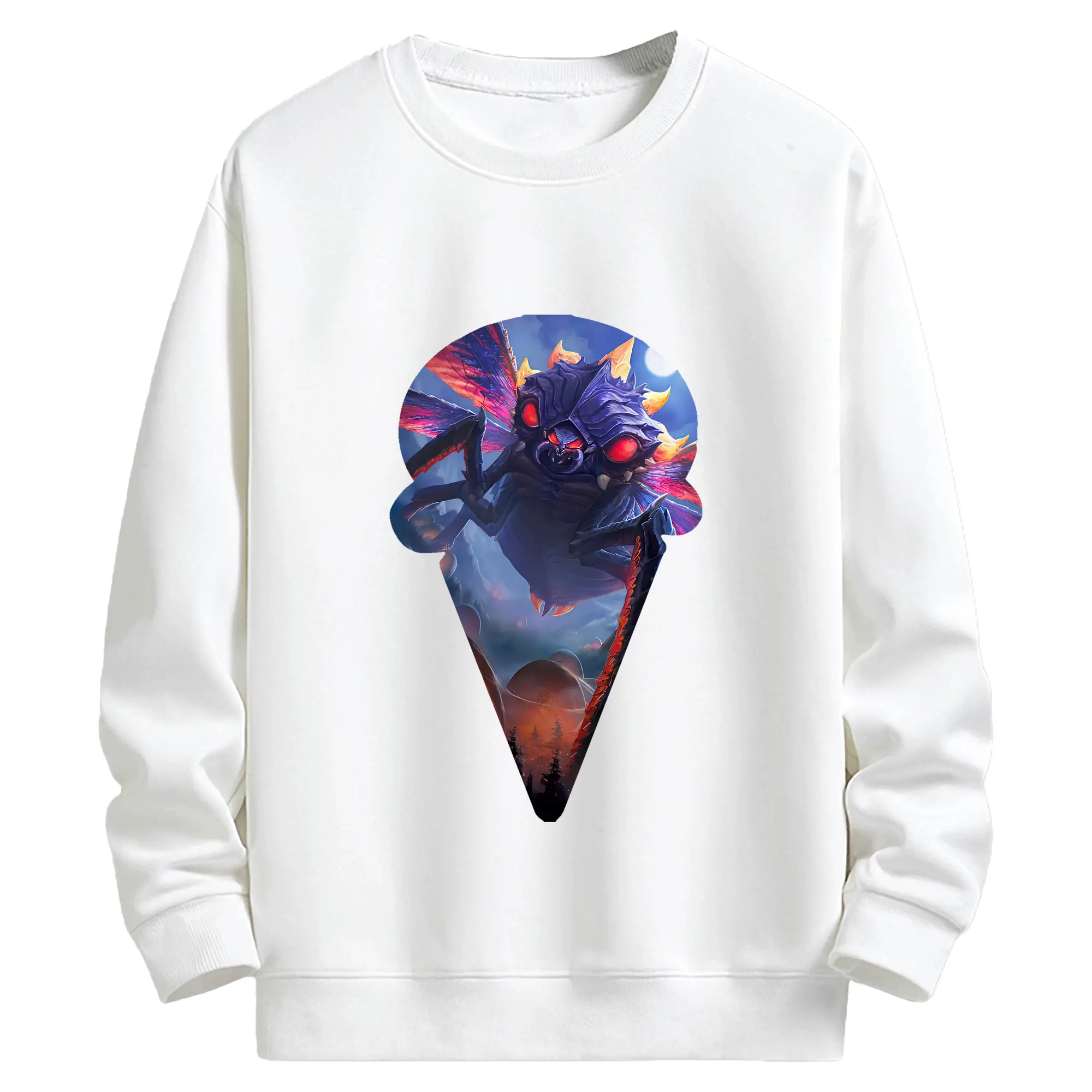 ゴジラ グッズ,バトラ - キッズ クルーネックスウェットシャツ ・ フロントプリント ・ 綿80％ ポリエステル20％ ・ 快適 通学 スポーツ 日常使い お散歩用