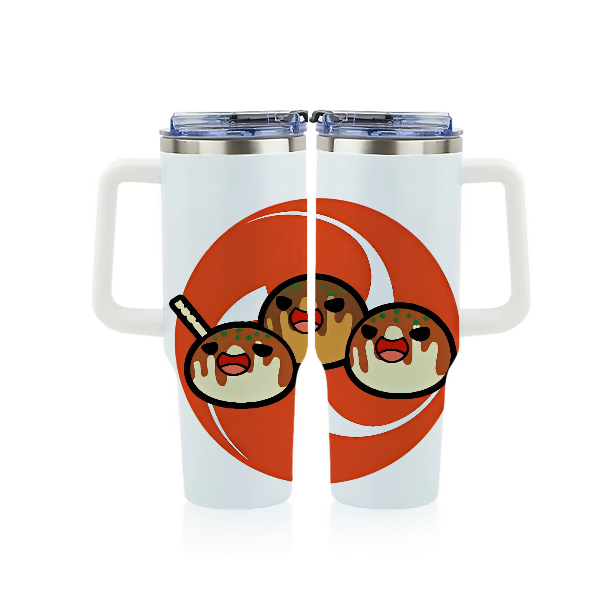 太鼓の達人 グッズ - 1200mL フルプリント車用タンブラー ・ 304ステンレス 内側 ・ 201ステンレス 外側 ・ 保温 保冷 ・ 通勤 ドライブ アウトドア用