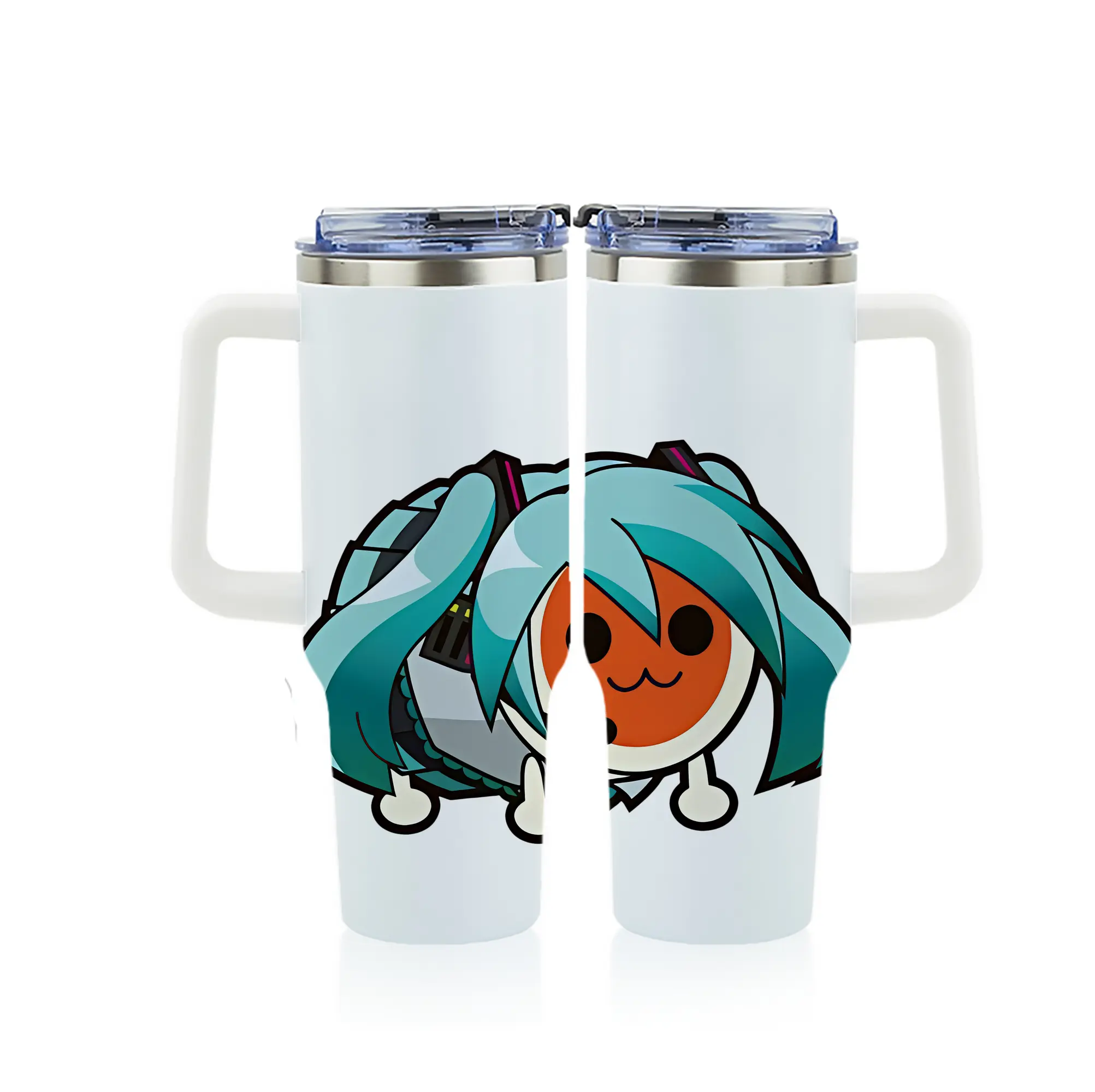 太鼓の達人 グッズ - 1200mL フルプリント車用タンブラー ・ 304ステンレス 内側 ・ 201ステンレス 外側 ・ 保温 保冷 ・ 通勤 ドライブ アウトドア用