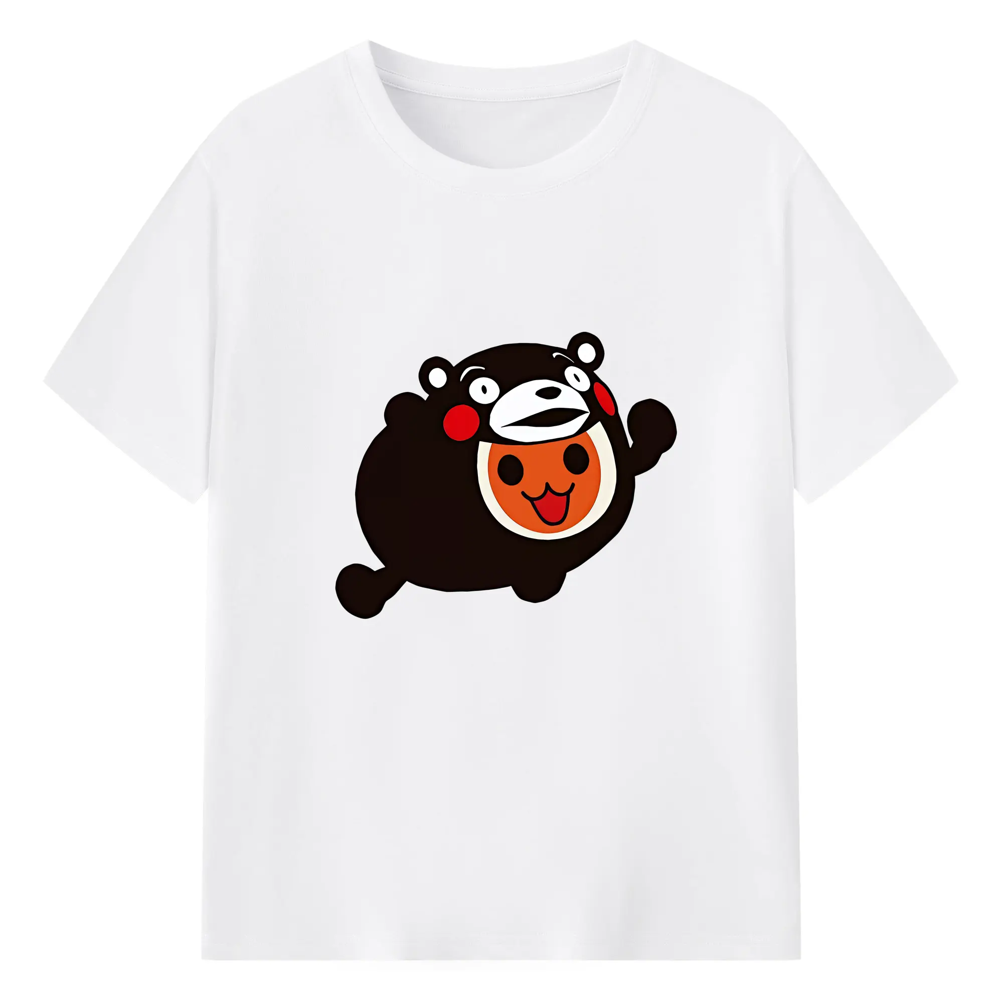 太鼓の達人 グッズ - 綿100％ 半袖Tシャツ ・ フロントプリント ・ 快適 通気性 ・ 日常使い 散歩 スポーツ用