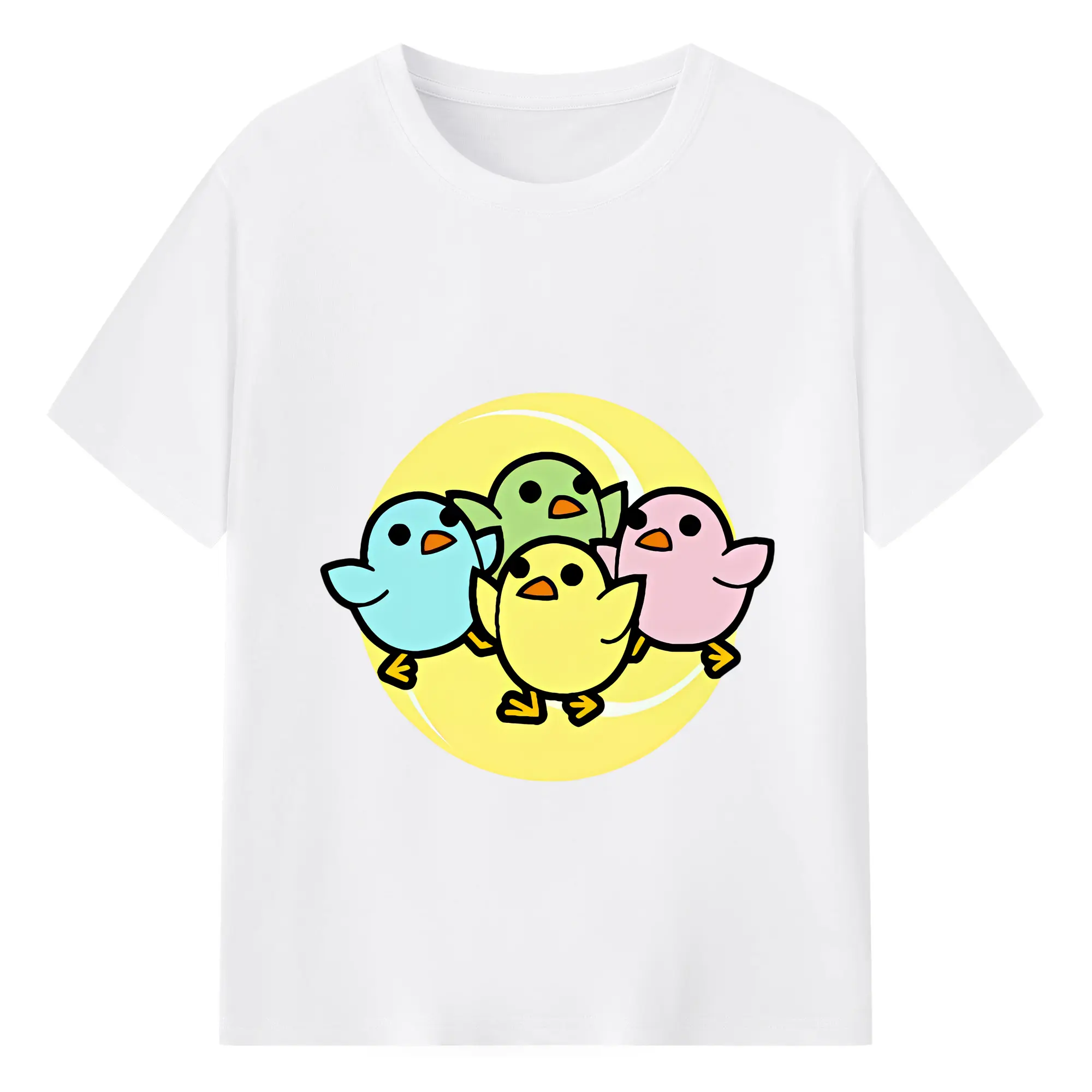 太鼓の達人 グッズ - 綿100％ 半袖Tシャツ ・ フロントプリント ・ 快適 通気性 ・ 日常使い 散歩 スポーツ用