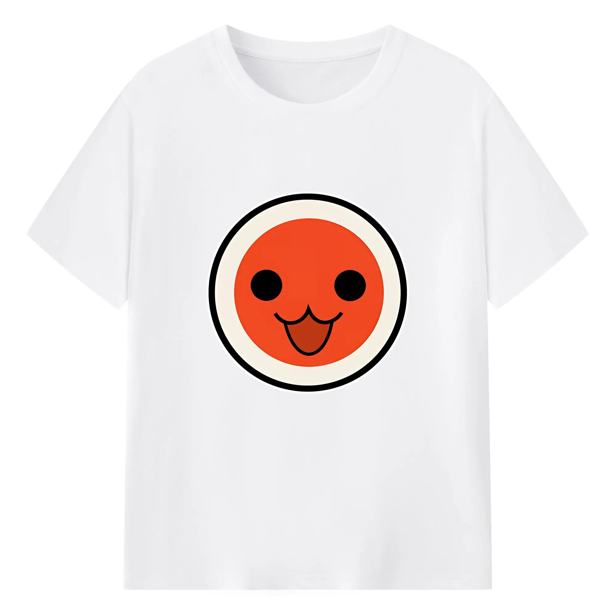 太鼓の達人 グッズ - 綿100％ 半袖Tシャツ ・ フロントプリント ・ 快適 通気性 ・ 日常使い 散歩 スポーツ用