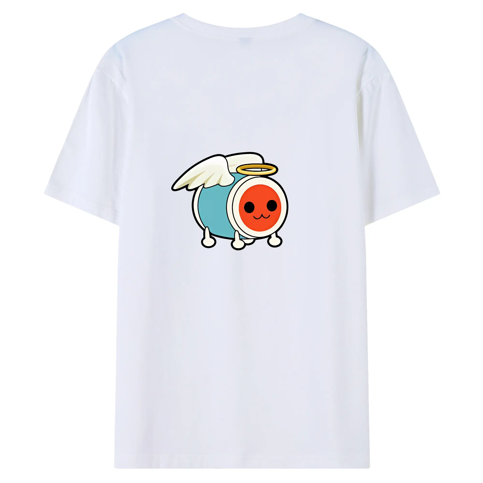 太鼓の達人 グッズ - 綿100％ 半袖Tシャツ ・ バックプリント ・ 快適 通気性 ・ 日常使い 散歩 スポーツ用