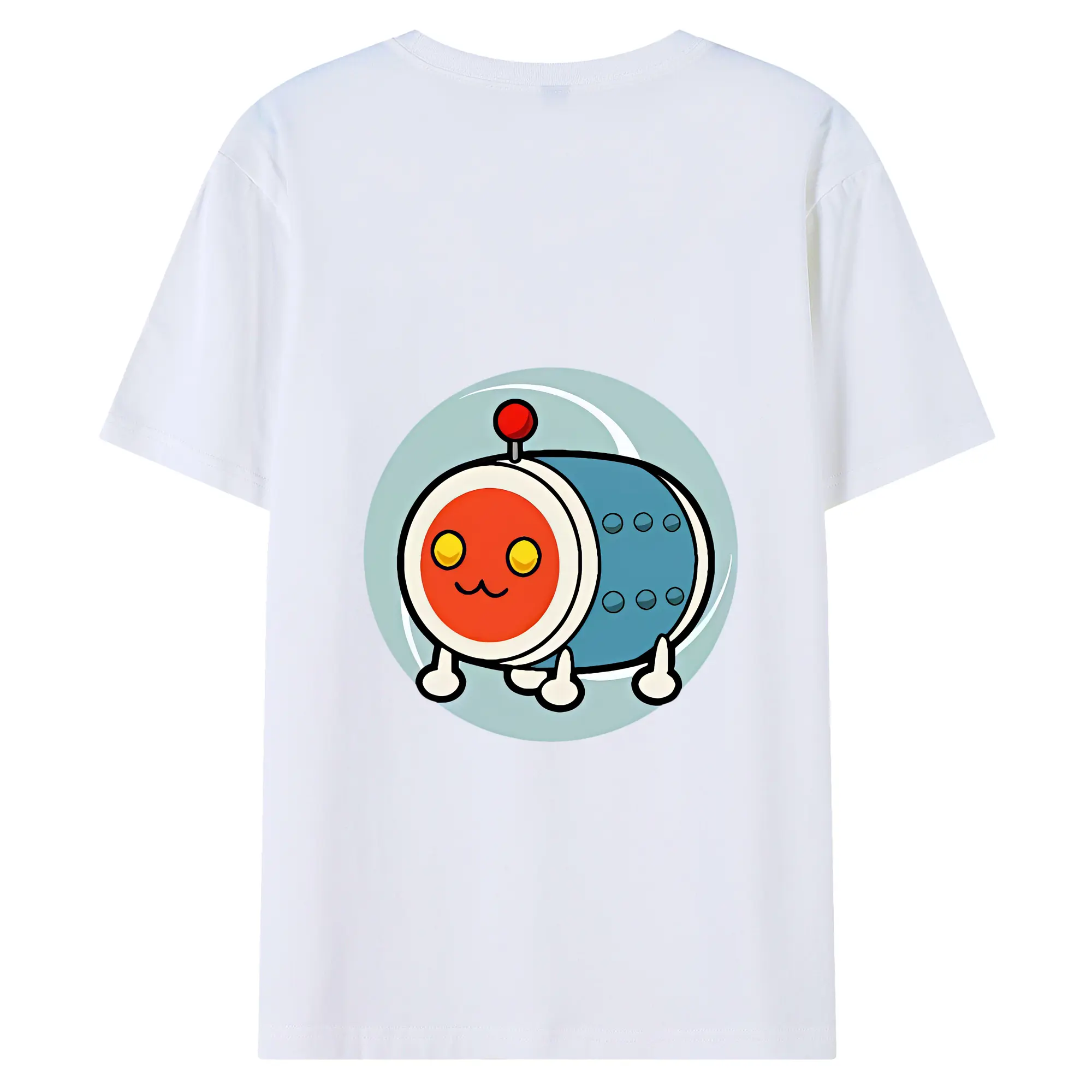 太鼓の達人 グッズ - 綿100％ 半袖Tシャツ ・ バックプリント ・ 快適 通気性 ・ 日常使い 散歩 スポーツ用