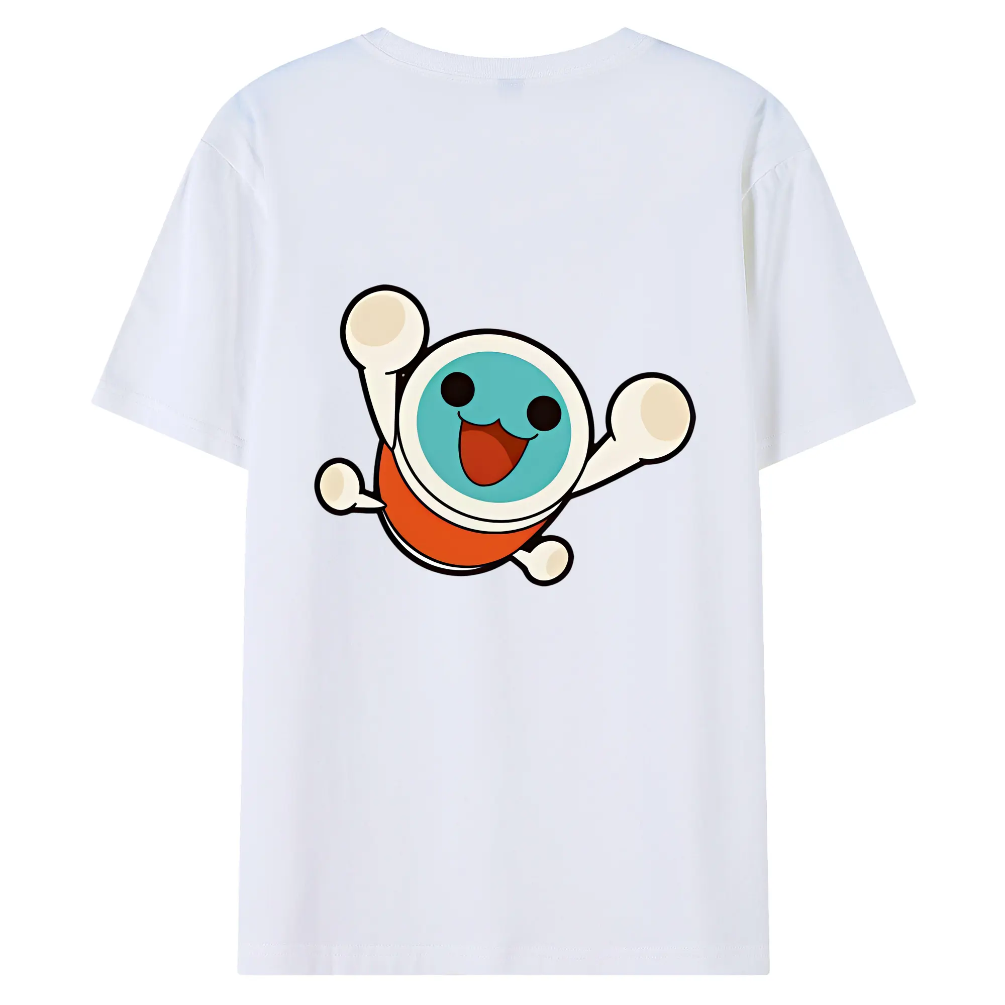 太鼓の達人 グッズ - 綿100％ 半袖Tシャツ ・ バックプリント ・ 快適 通気性 ・ 日常使い 散歩 スポーツ用