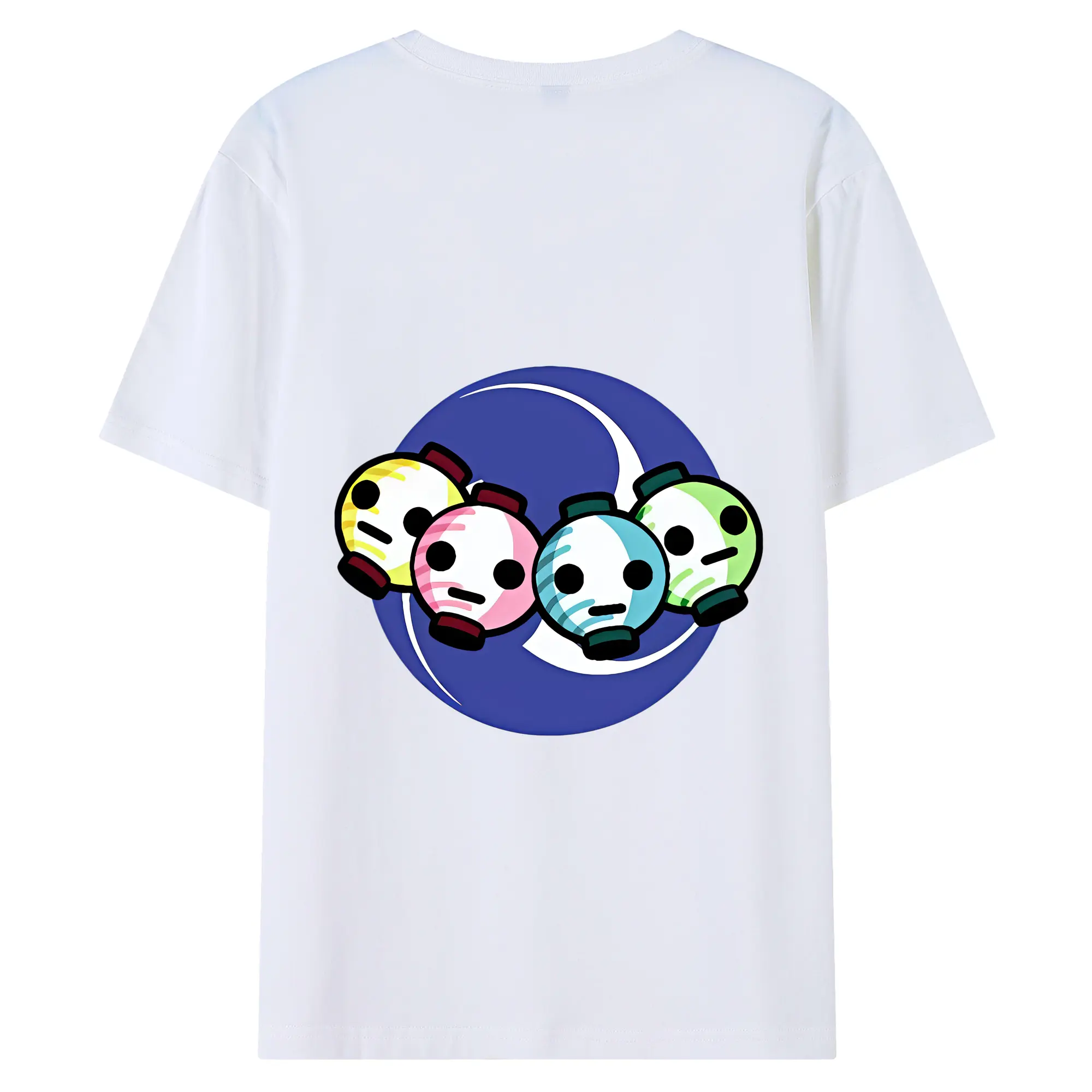 太鼓の達人 グッズ - 綿100％ 半袖Tシャツ ・ バックプリント ・ 快適 通気性 ・ 日常使い 散歩 スポーツ用