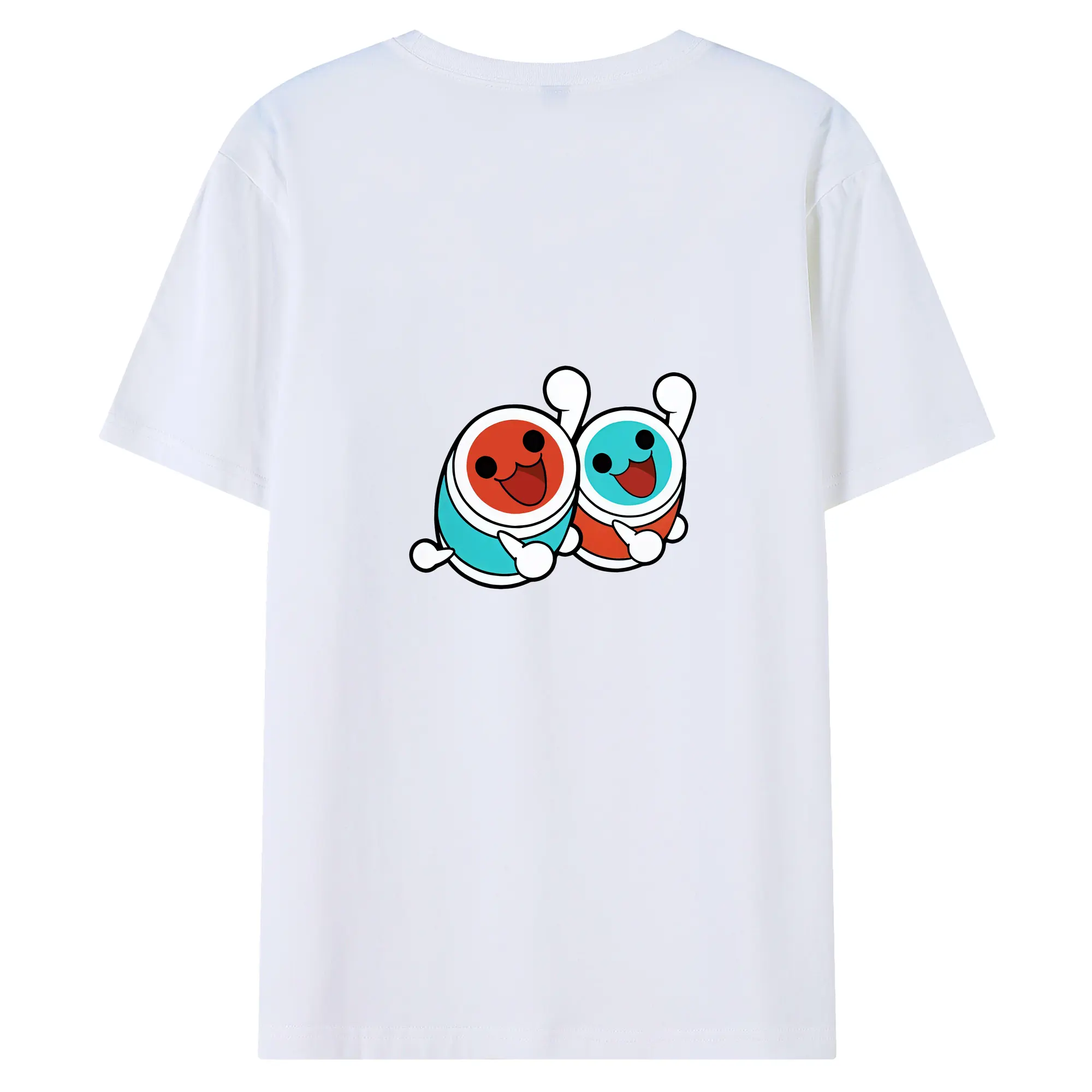 太鼓の達人 グッズ - 綿100％ 半袖Tシャツ ・ バックプリント ・ 快適 通気性 ・ 日常使い 散歩 スポーツ用