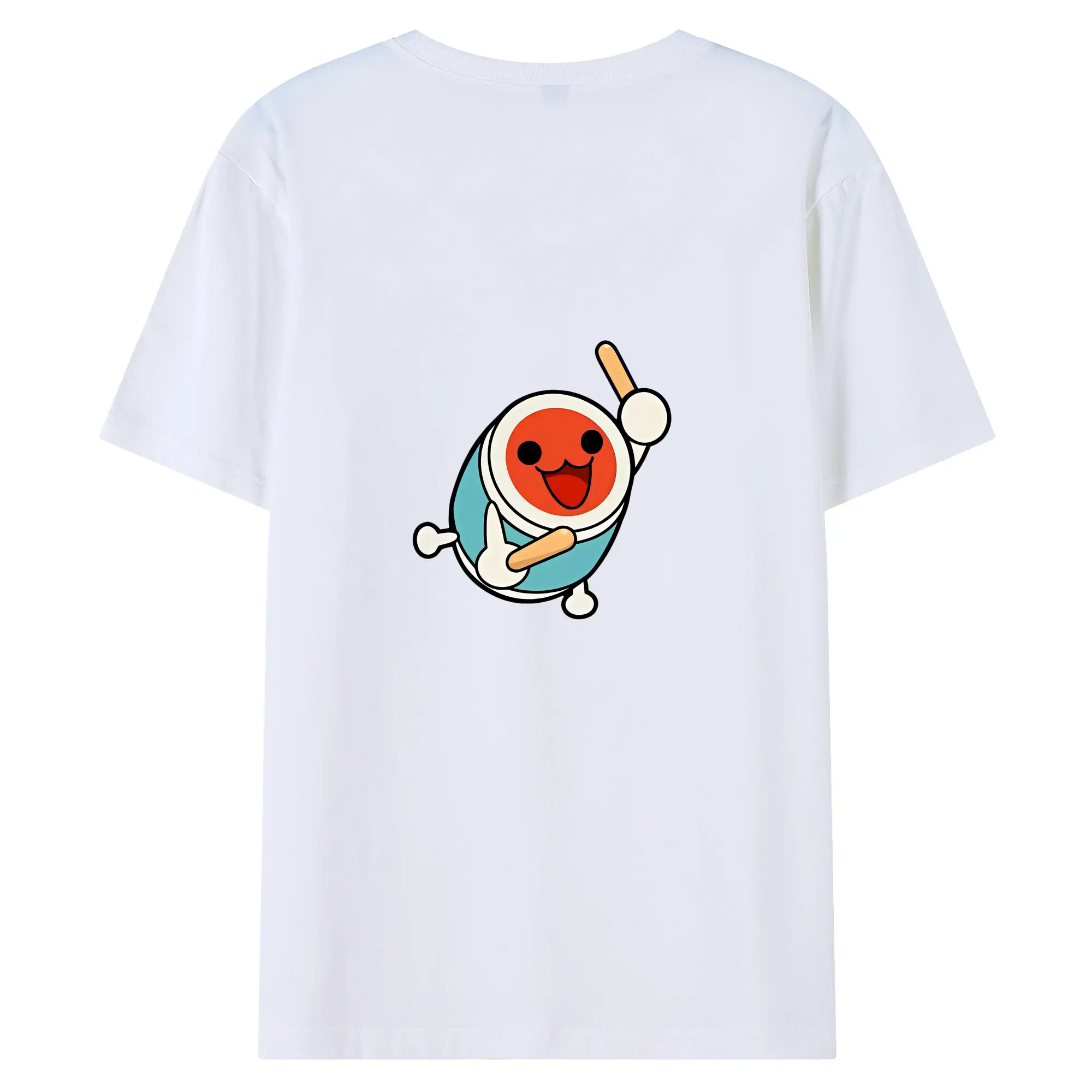太鼓の達人 グッズ - 綿100％ 半袖Tシャツ ・ バックプリント ・ 快適 通気性 ・ 日常使い 散歩 スポーツ用