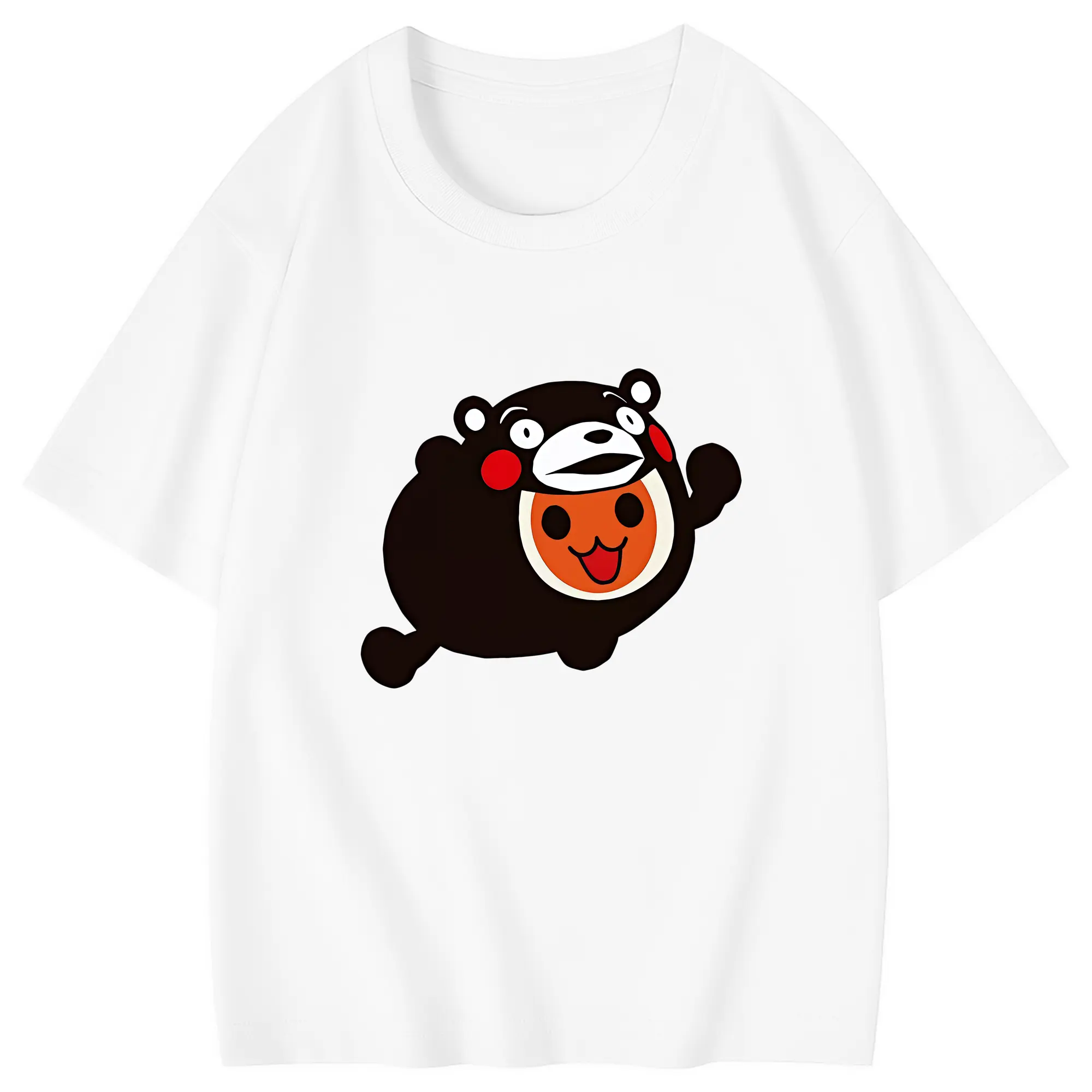 太鼓の達人 グッズ - 綿100％ キッズTシャツ ・ フロントプリント ・ 快適 通気性 ・ スポーツ カジュアル 散歩用