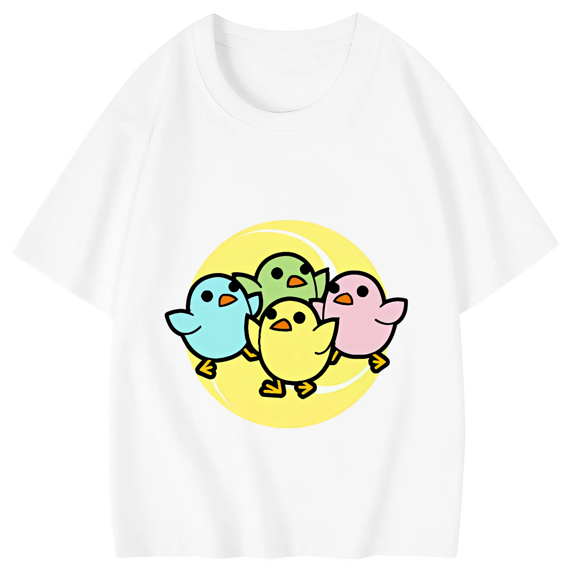 太鼓の達人 グッズ - 綿100％ キッズTシャツ ・ フロントプリント ・ 快適 通気性 ・ スポーツ カジュアル 散歩用