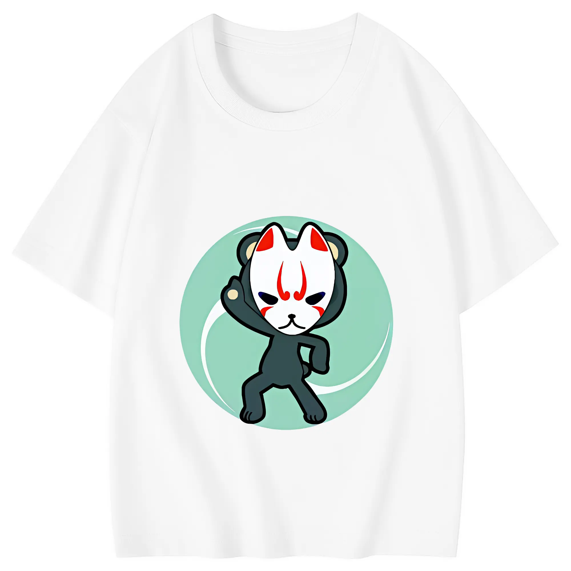 太鼓の達人 グッズ - 綿100％ キッズTシャツ ・ フロントプリント ・ 快適 通気性 ・ スポーツ カジュアル 散歩用
