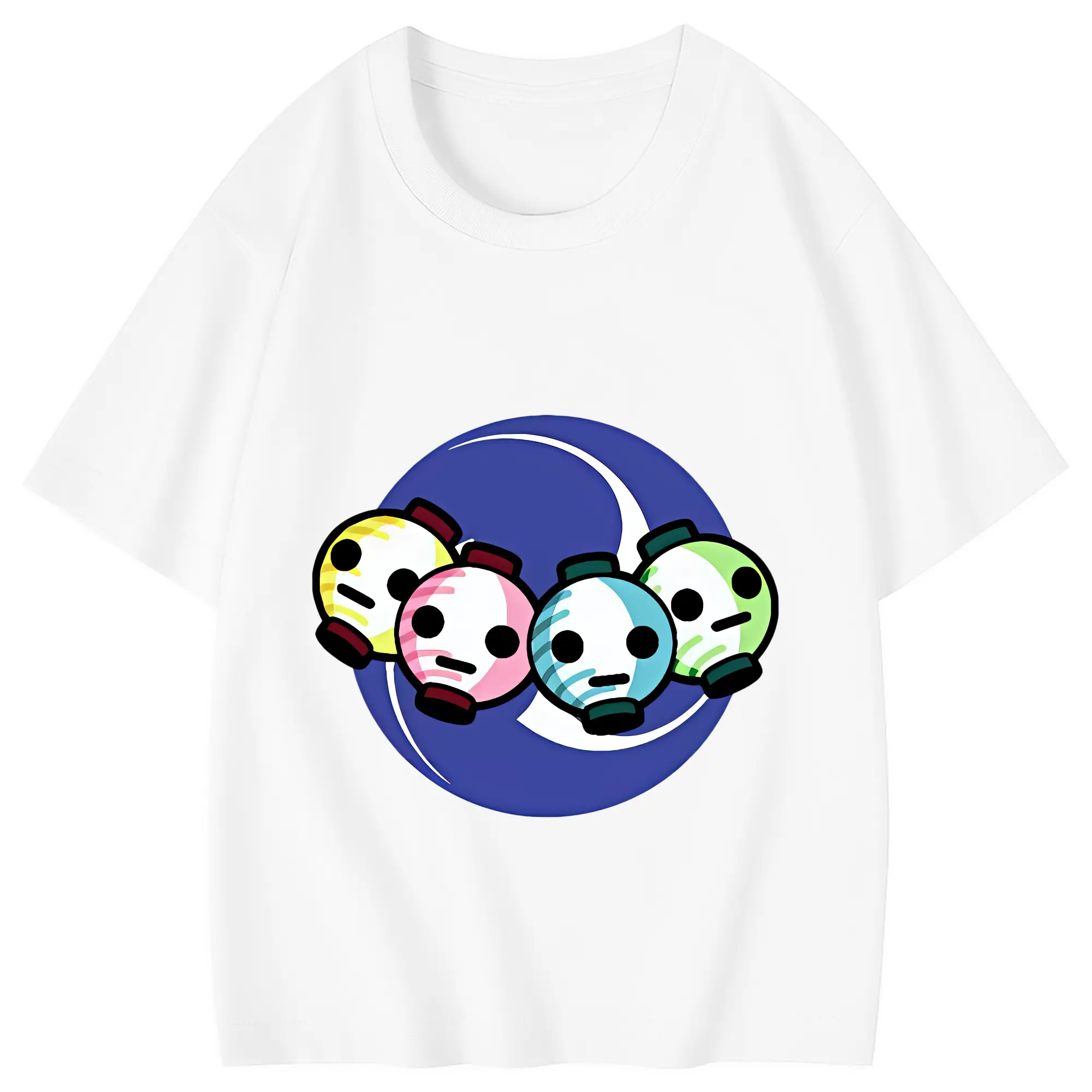 太鼓の達人 グッズ - 綿100％ キッズTシャツ ・ フロントプリント ・ 快適 通気性 ・ スポーツ カジュアル 散歩用