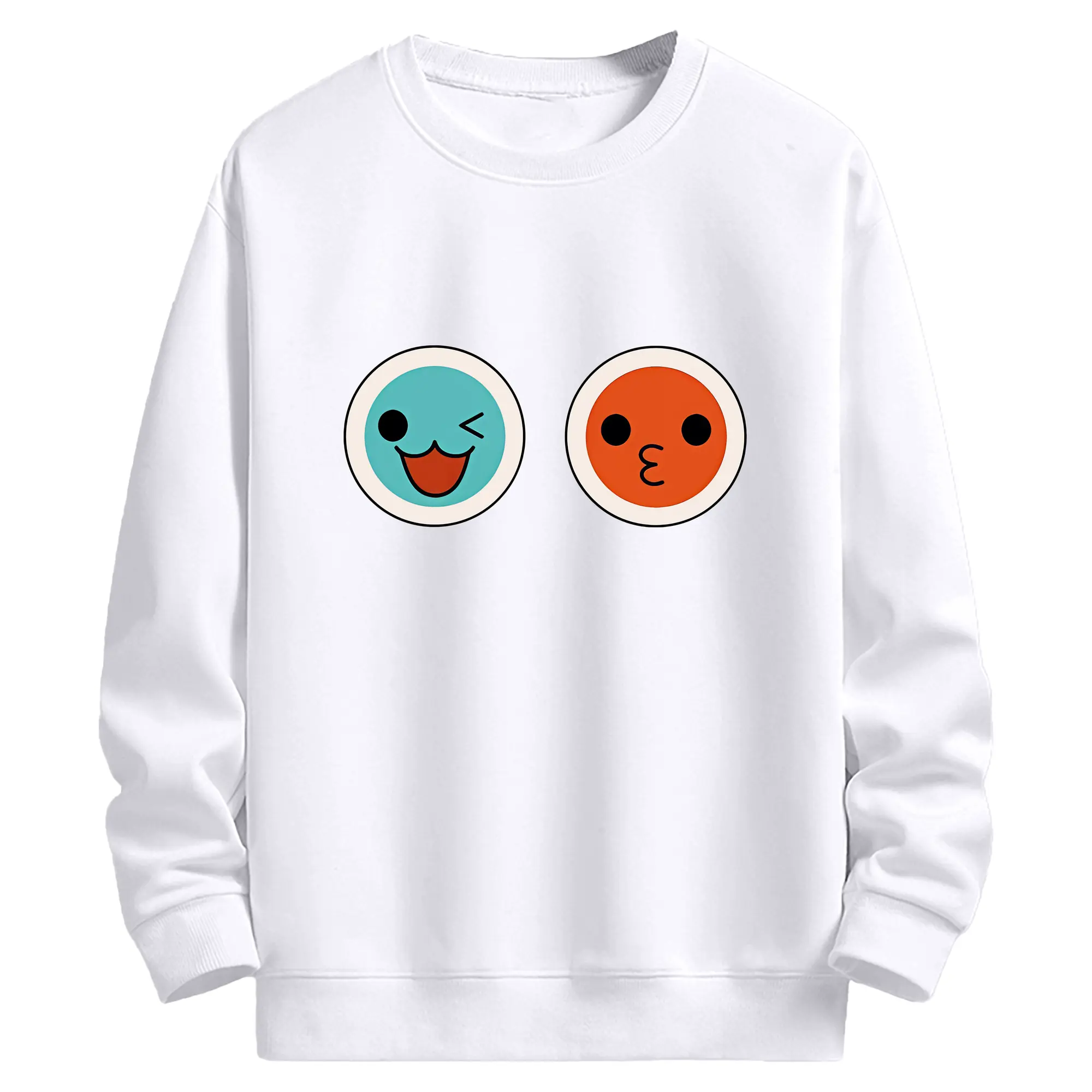 太鼓の達人 グッズ - 高品質 クルーネック スウェット ・ コットン59％ ポリエステル41％ ・ ユニセックス 長袖 トレーナー ・ カジュアル デイリー スポーツ 散歩用