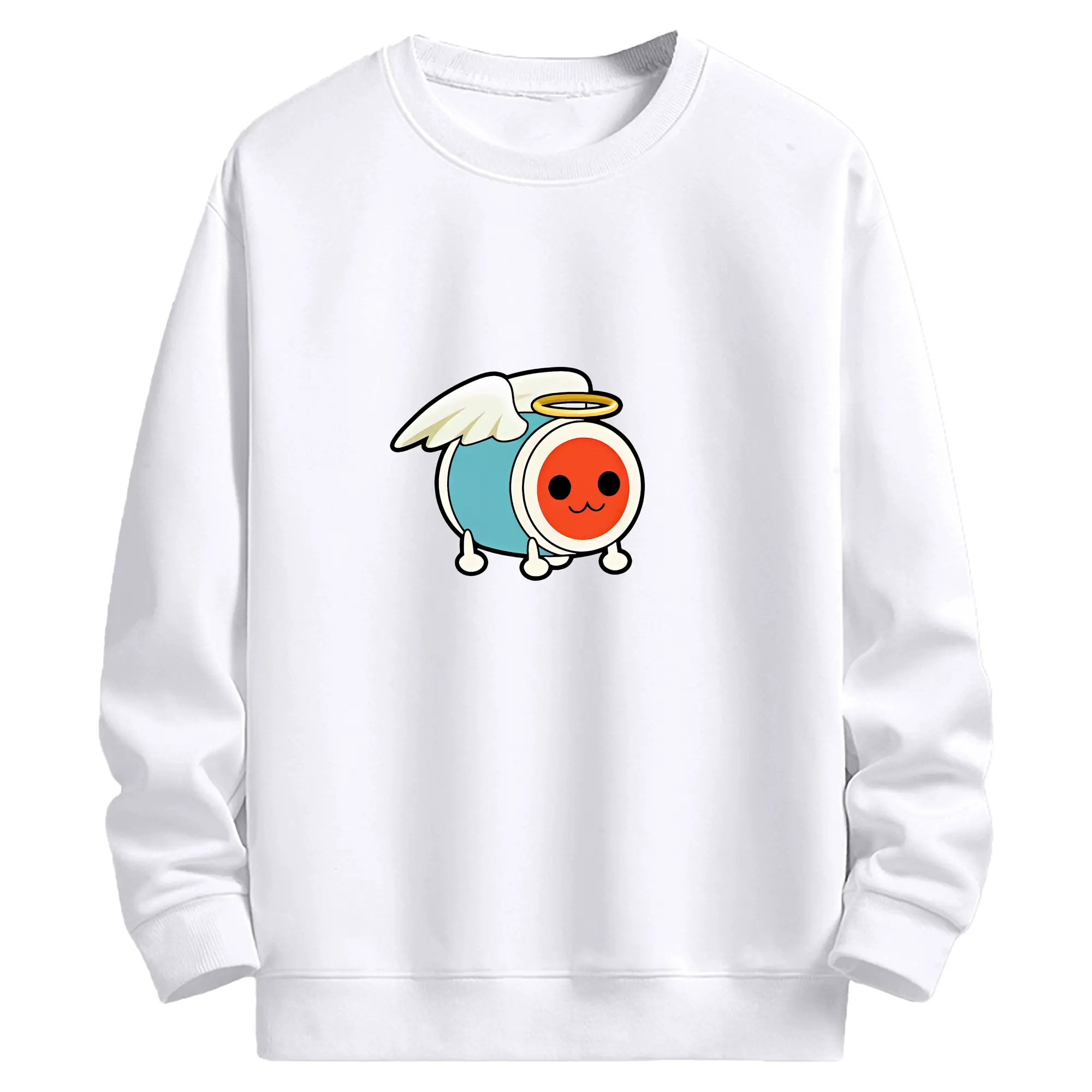 太鼓の達人 グッズ - 高品質 クルーネック スウェット ・ コットン59％ ポリエステル41％ ・ ユニセックス 長袖 トレーナー ・ カジュアル デイリー スポーツ 散歩用