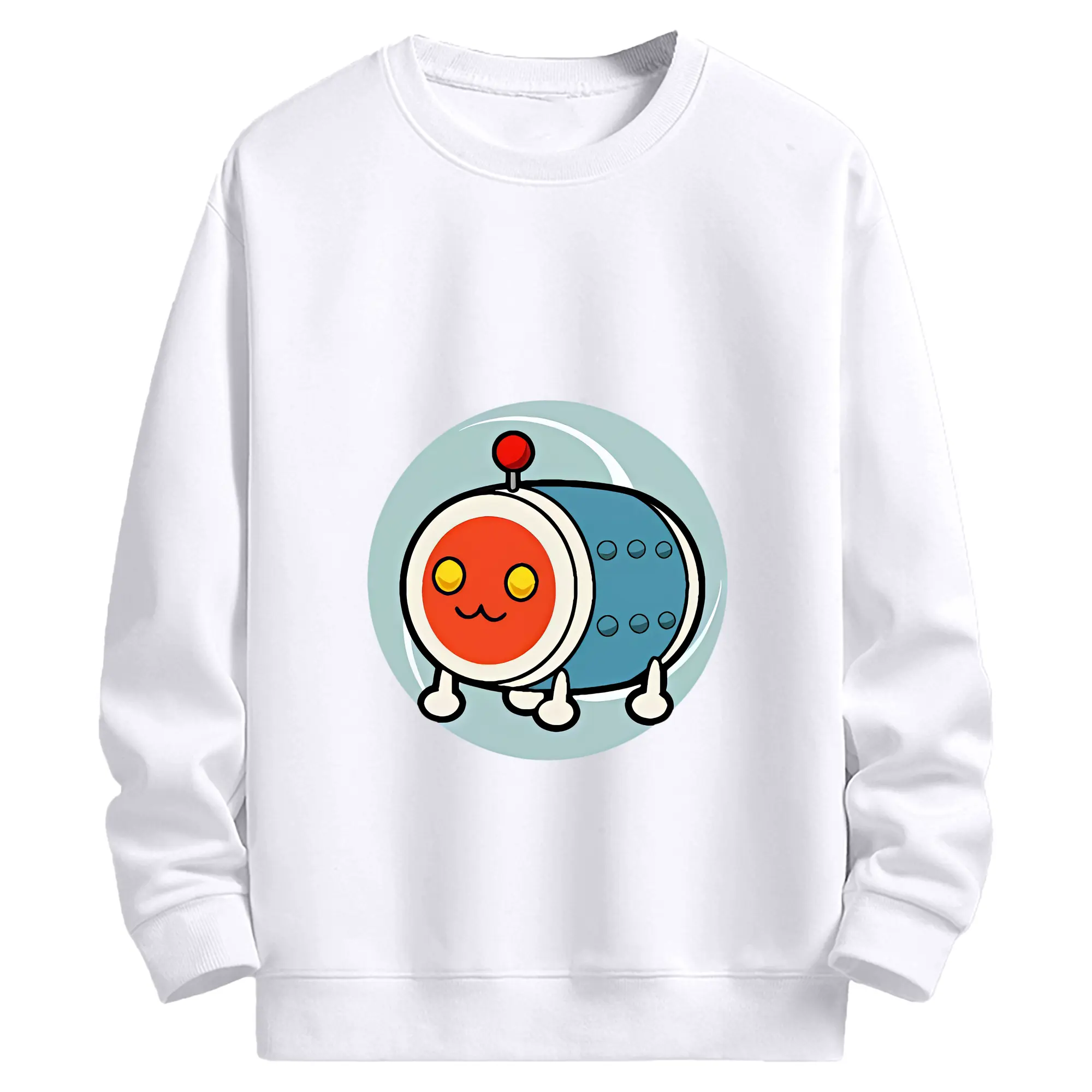 太鼓の達人 グッズ - 高品質 クルーネック スウェット ・ コットン59％ ポリエステル41％ ・ ユニセックス 長袖 トレーナー ・ カジュアル デイリー スポーツ 散歩用