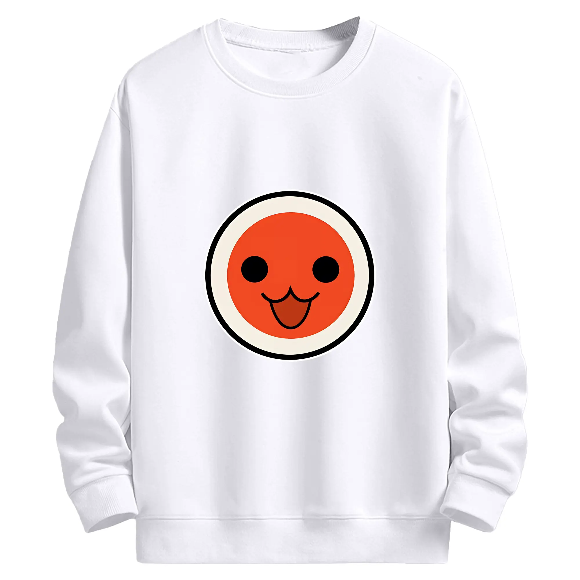 太鼓の達人 グッズ - 高品質 クルーネック スウェット ・ コットン59％ ポリエステル41％ ・ ユニセックス 長袖 トレーナー ・ カジュアル デイリー スポーツ 散歩用