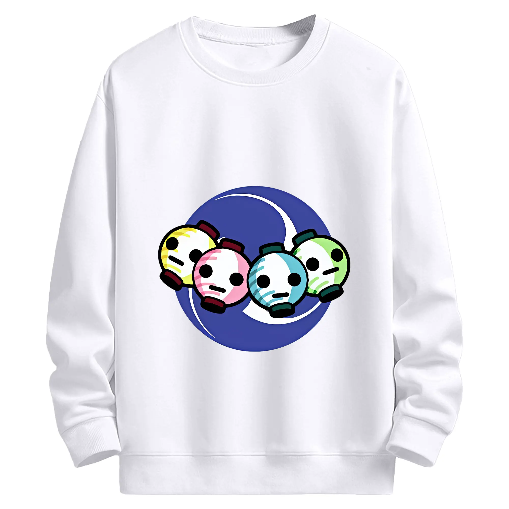 太鼓の達人 グッズ - 高品質 クルーネック スウェット ・ コットン59％ ポリエステル41％ ・ ユニセックス 長袖 トレーナー ・ カジュアル デイリー スポーツ 散歩用