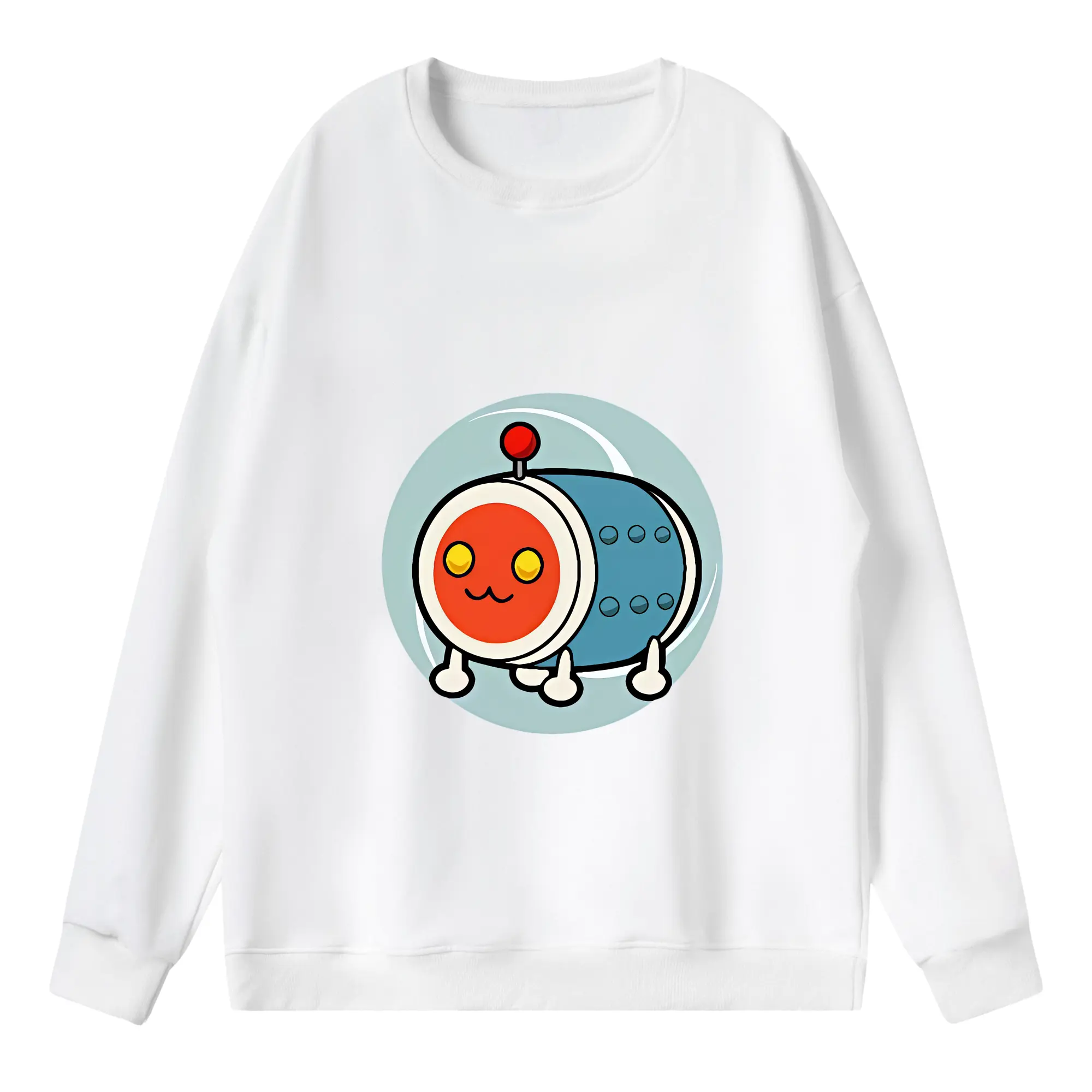 太鼓の達人 グッズ - 薄手 クルーネック スウェット 裏毛260g · ポリエステル 春秋向け カジュアル 男女兼用 · トレーナー デイリー スポーツ 散歩に最適