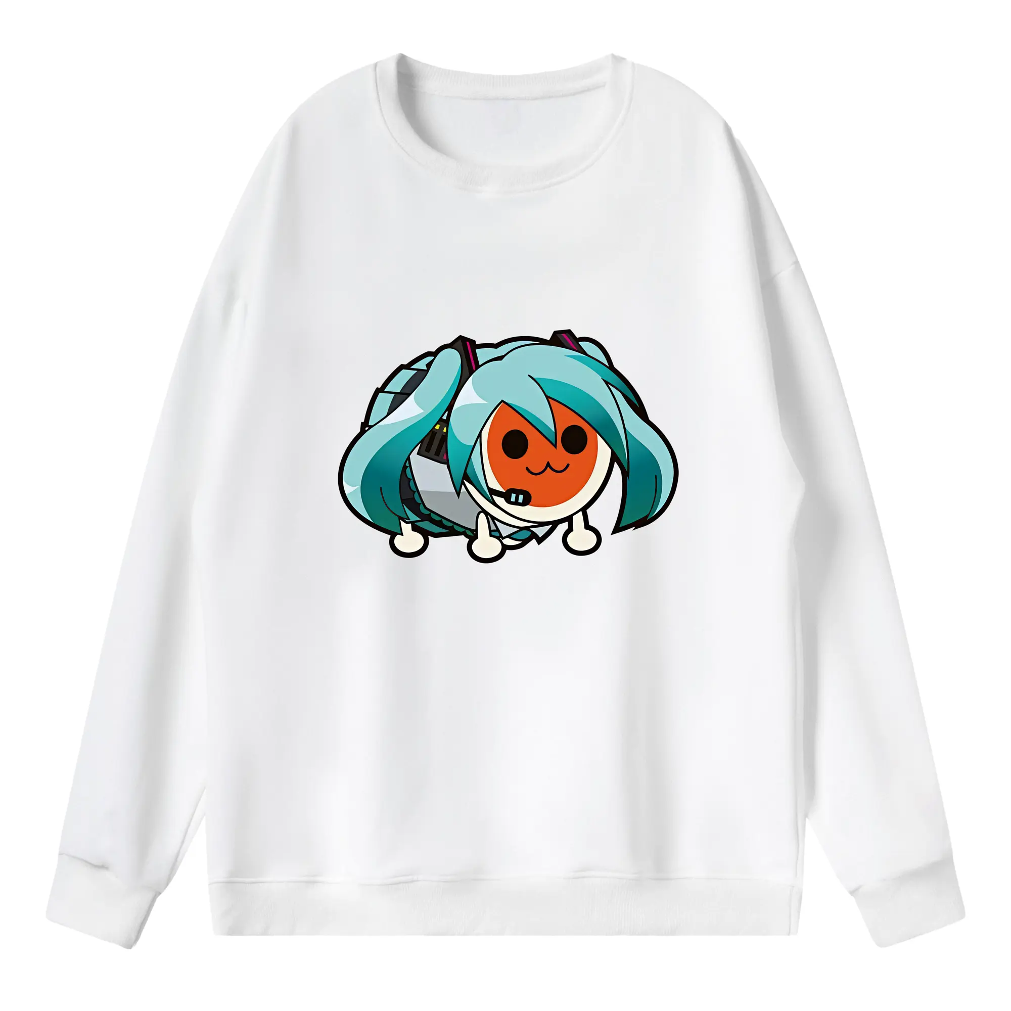 太鼓の達人 グッズ - 薄手 クルーネック スウェット 裏毛260g · ポリエステル 春秋向け カジュアル 男女兼用 · トレーナー デイリー スポーツ 散歩に最適