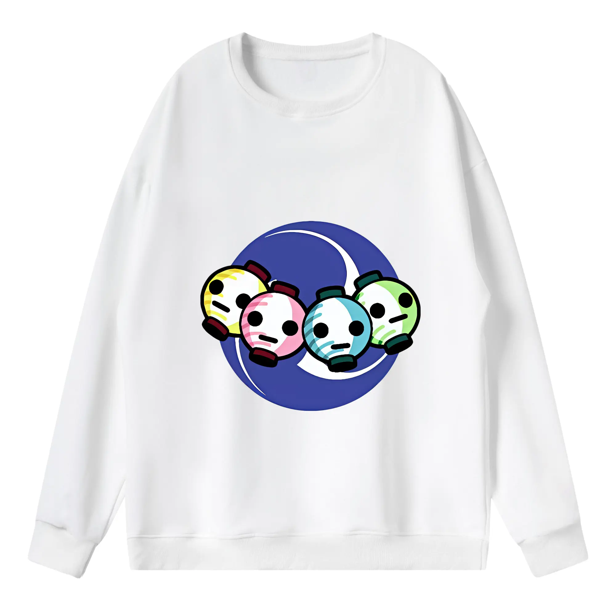 太鼓の達人 グッズ - 薄手 クルーネック スウェット 裏毛260g · ポリエステル 春秋向け カジュアル 男女兼用 · トレーナー デイリー スポーツ 散歩に最適