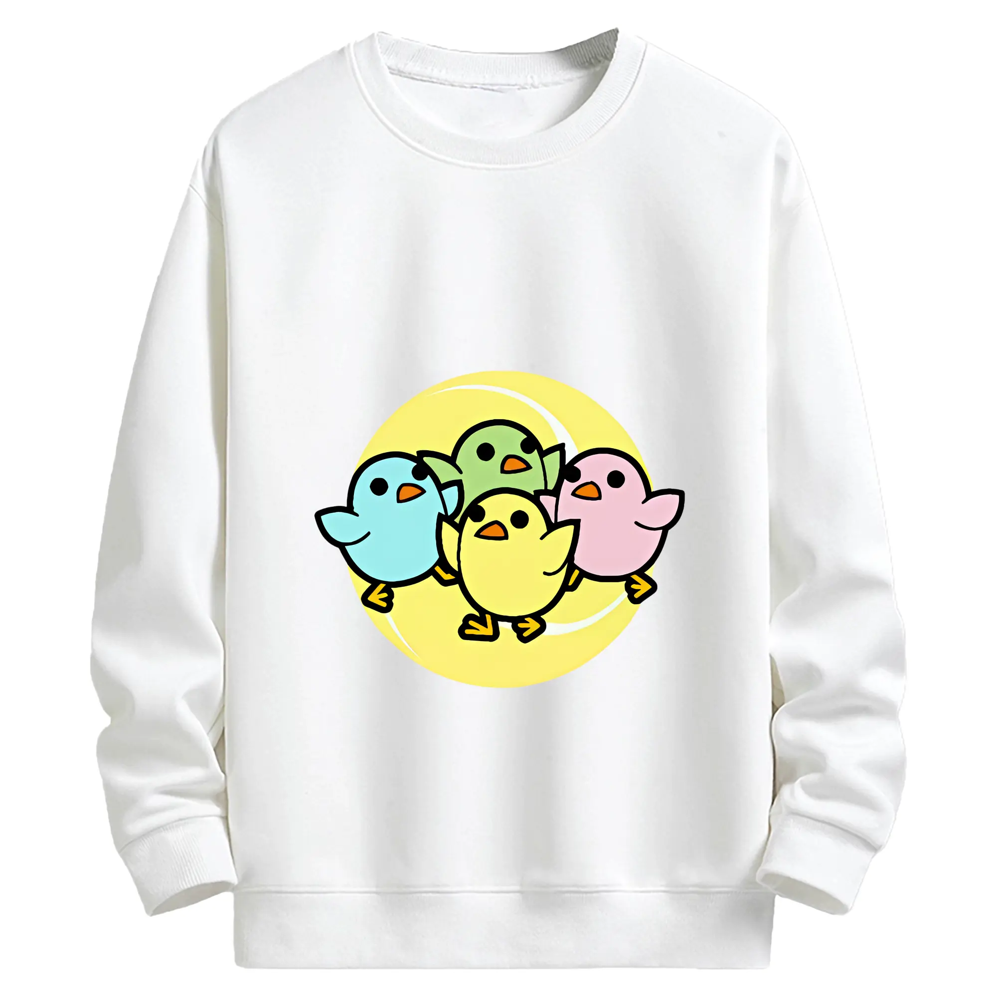 太鼓の達人 グッズ - キッズ クルーネックスウェットシャツ ・ フロントプリント ・ 綿80％ ポリエステル20％ ・ 快適 通学 スポーツ 日常使い お散歩用