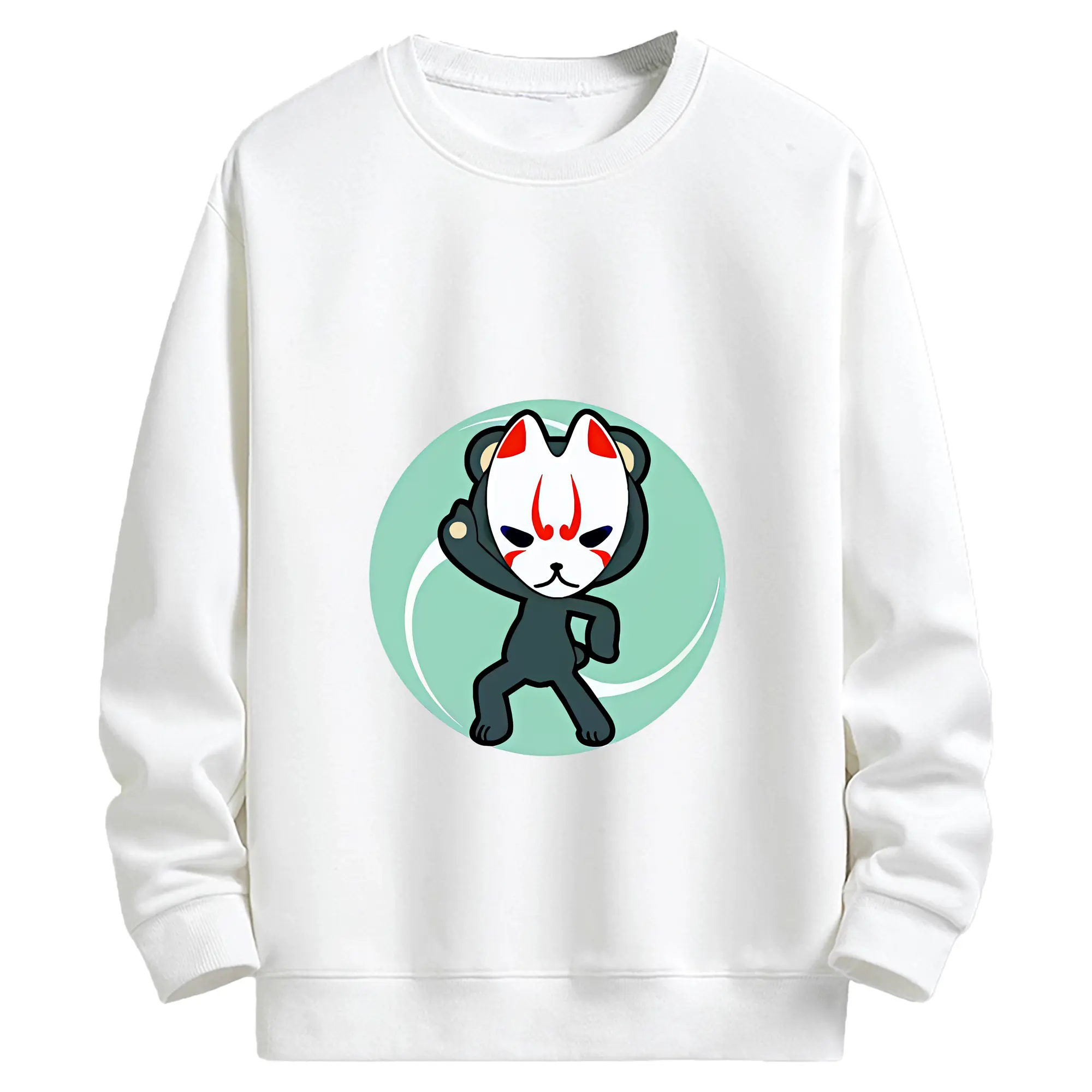 太鼓の達人 グッズ - キッズ クルーネックスウェットシャツ ・ フロントプリント ・ 綿80％ ポリエステル20％ ・ 快適 通学 スポーツ 日常使い お散歩用