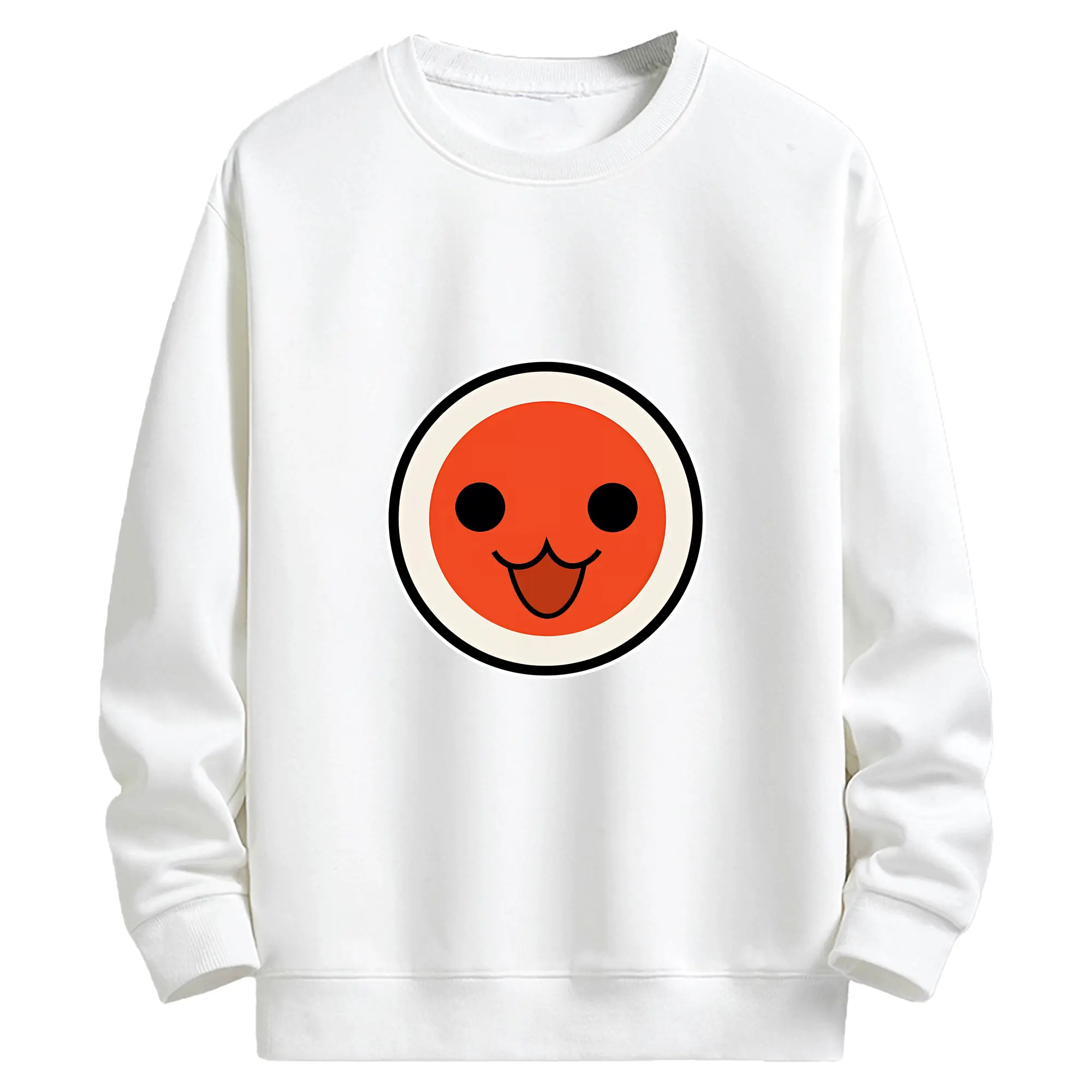 太鼓の達人 グッズ - キッズ クルーネックスウェットシャツ ・ フロントプリント ・ 綿80％ ポリエステル20％ ・ 快適 通学 スポーツ 日常使い お散歩用