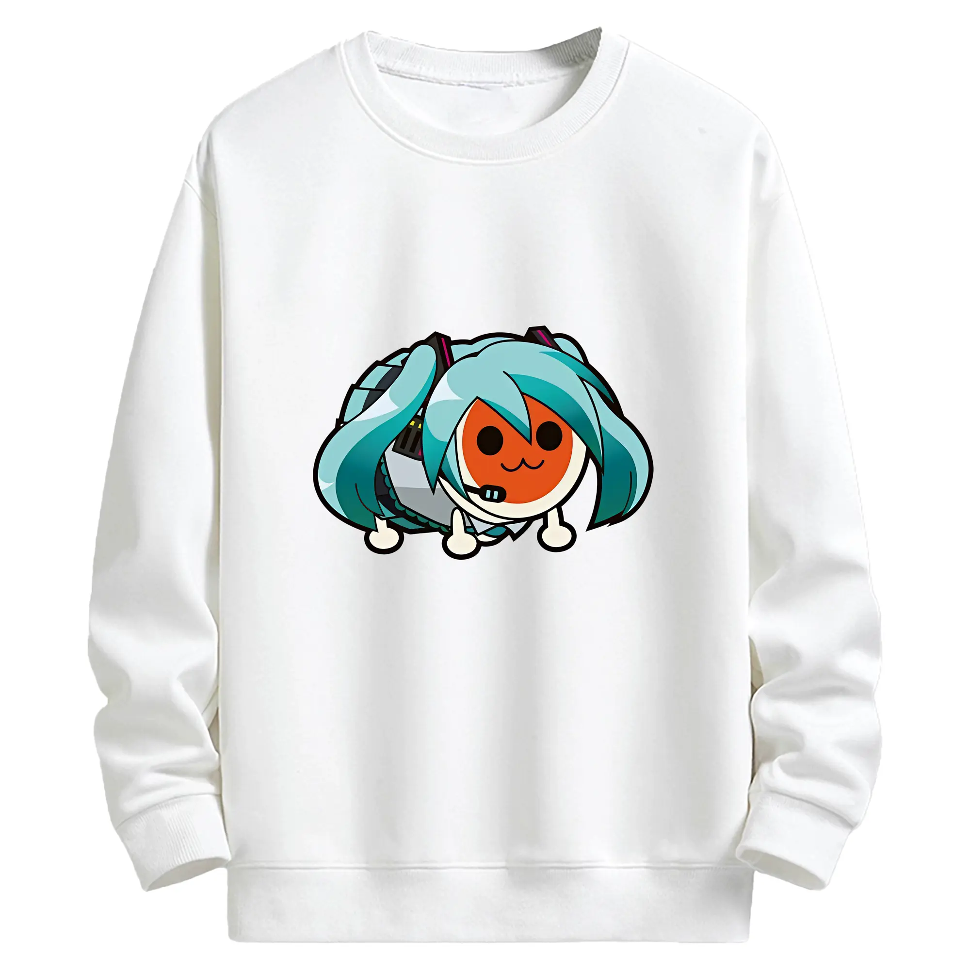 太鼓の達人 グッズ - キッズ クルーネックスウェットシャツ ・ フロントプリント ・ 綿80％ ポリエステル20％ ・ 快適 通学 スポーツ 日常使い お散歩用