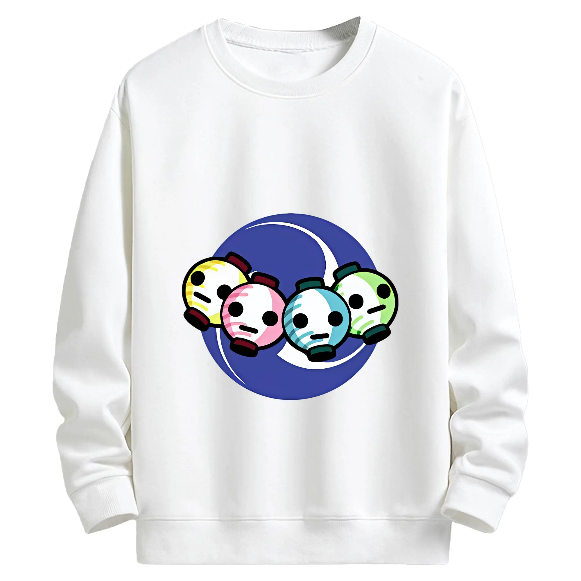 太鼓の達人 グッズ - キッズ クルーネックスウェットシャツ ・ フロントプリント ・ 綿80％ ポリエステル20％ ・ 快適 通学 スポーツ 日常使い お散歩用