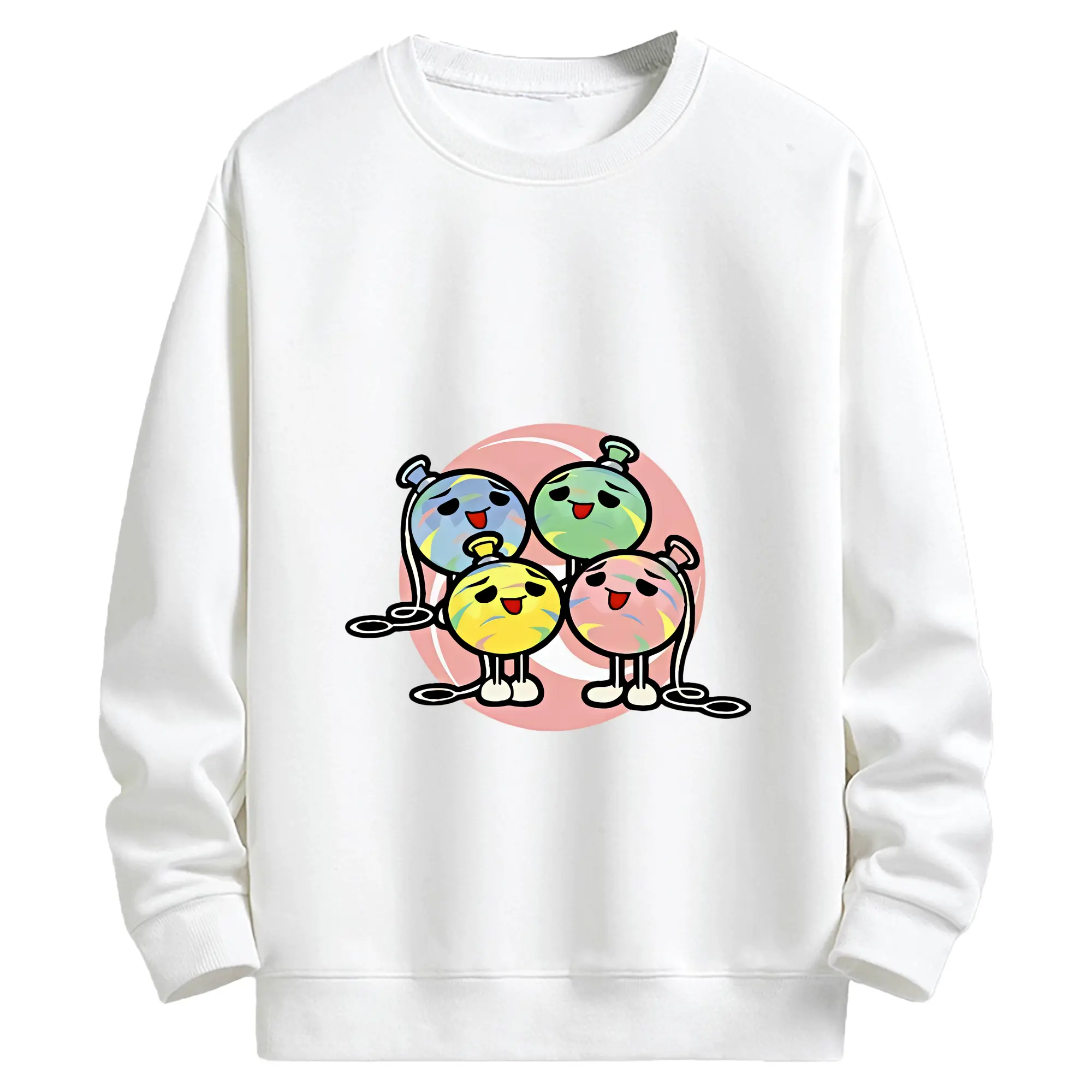 太鼓の達人 グッズ - キッズ クルーネックスウェットシャツ ・ フロントプリント ・ 綿80％ ポリエステル20％ ・ 快適 通学 スポーツ 日常使い お散歩用